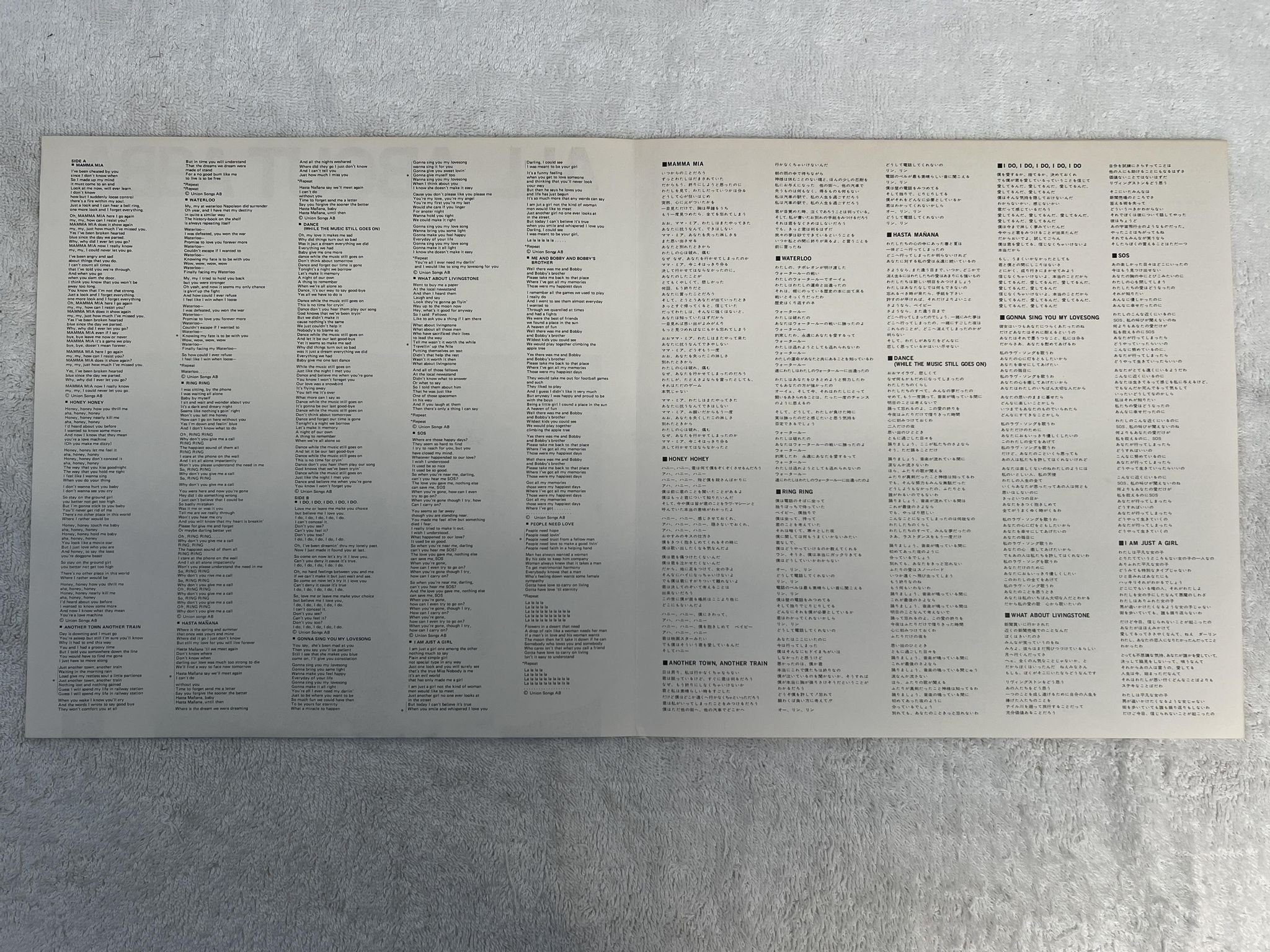 Omslagsbild för skivan ABBA All About ABBA LP -78 Japan DISCOMATE 2nd DSP 5108