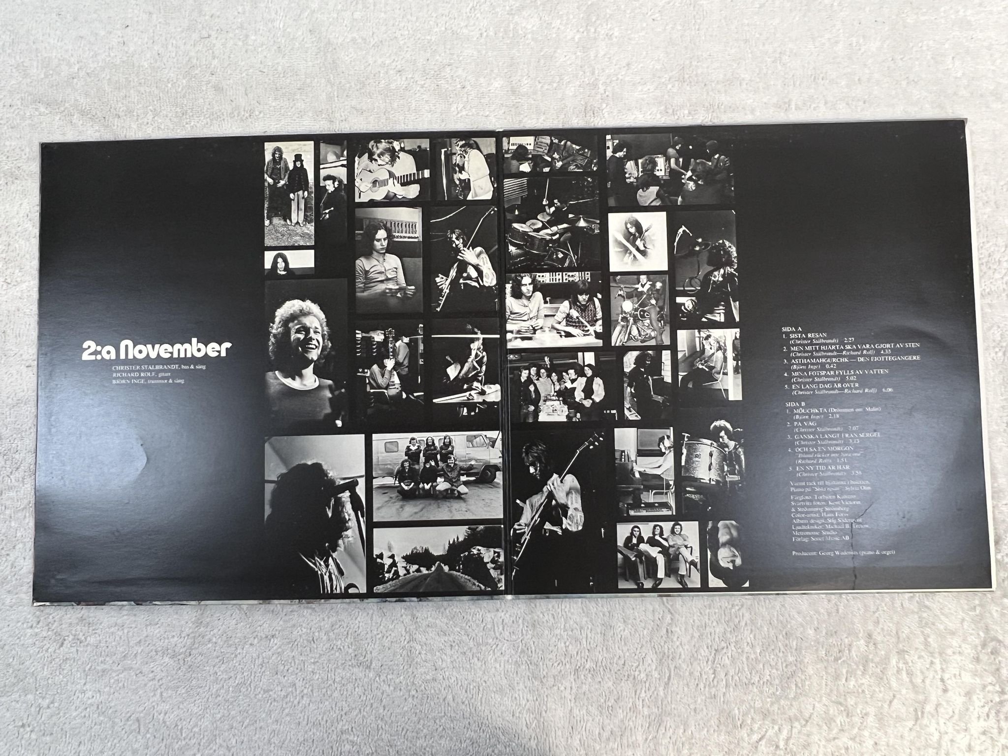 Omslagsbild för skivan NOVEMBER 2:a november LP -71 Swe SONET SLP 2520