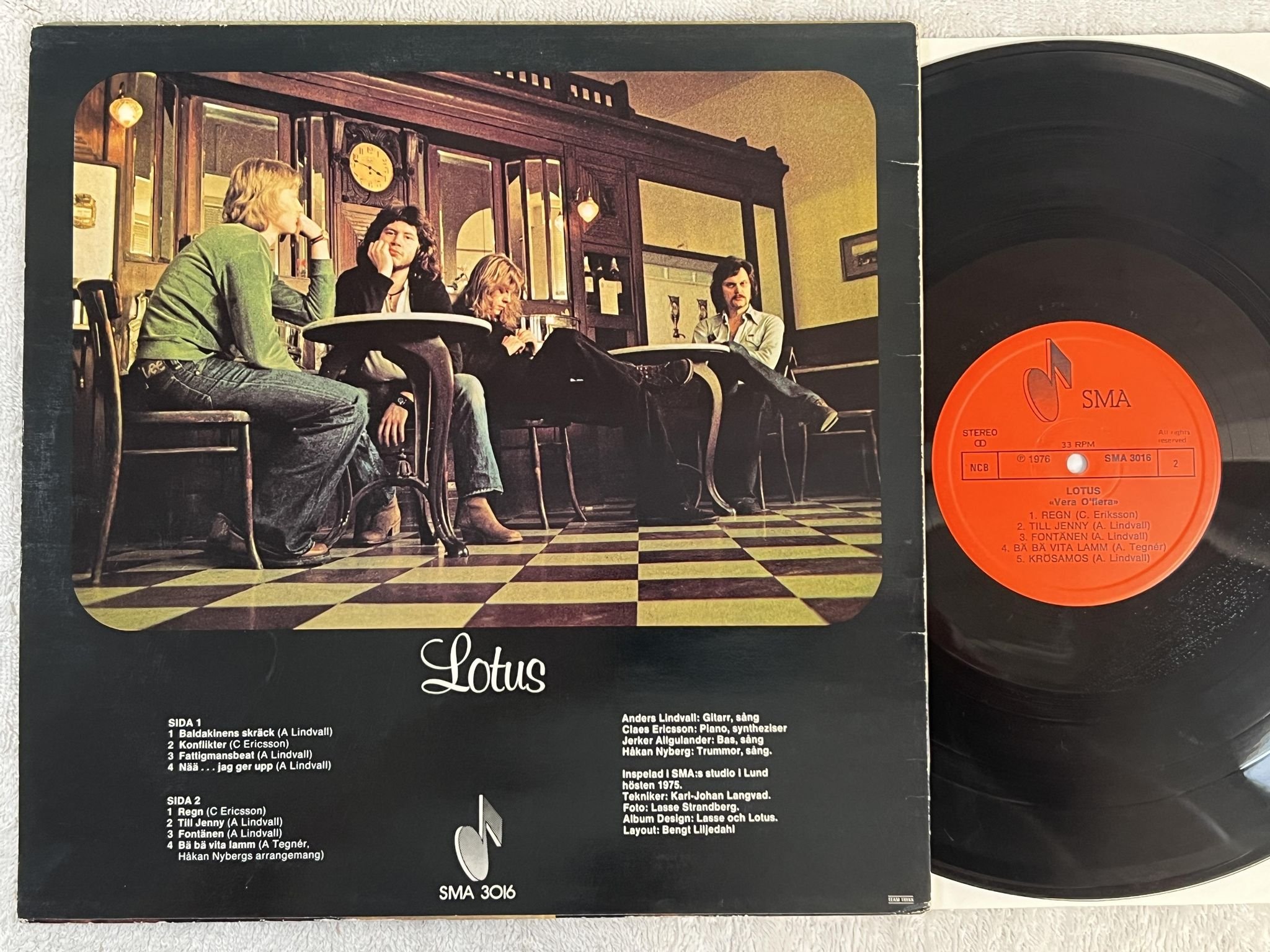 Omslagsbild för skivan LOTUS vera o'flera LP -76 ncb SMA 3016