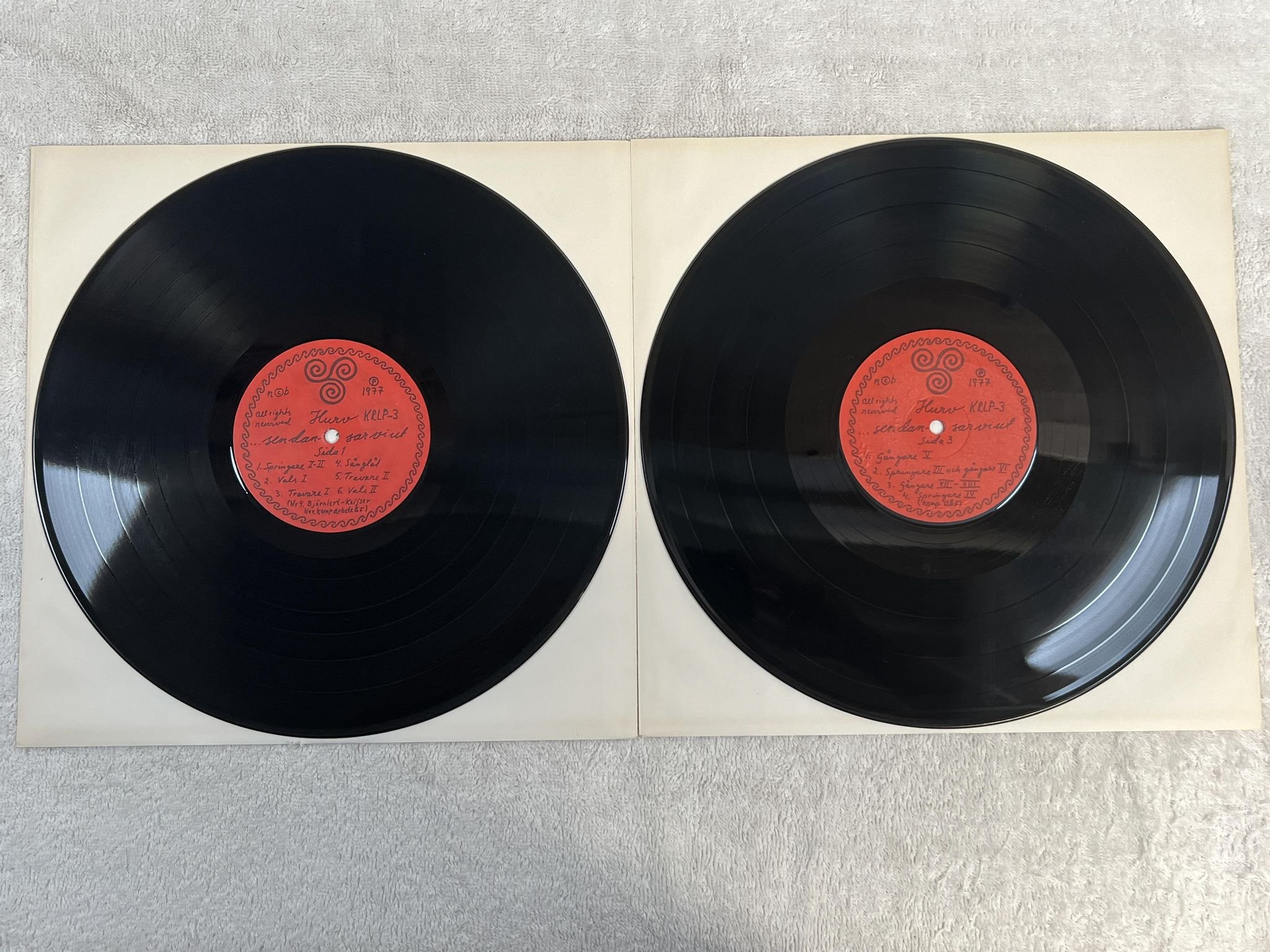 Omslagsbild för skivan ARBETE OCH FRITID ... sen dansar vi 2xLP -77 Swe HURV KRLP-3