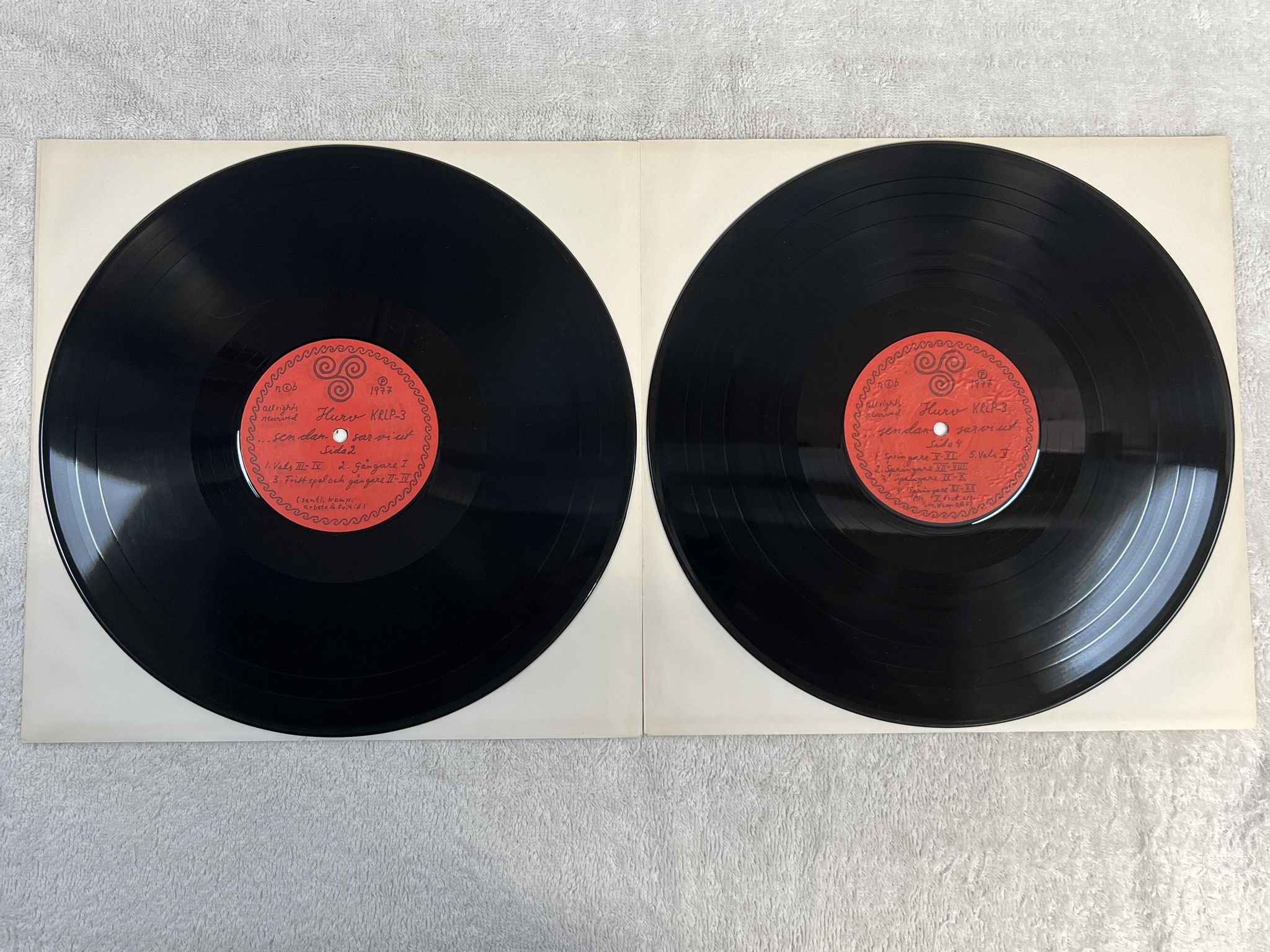 Omslagsbild för skivan ARBETE OCH FRITID ... sen dansar vi 2xLP -77 Swe HURV KRLP-3