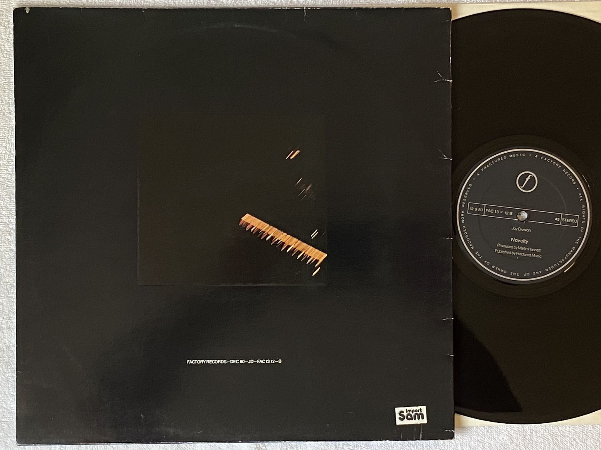 Omslagsbild för skivan JOY DIVISION transmission 12" -81 FICTION FAC 13 X 12