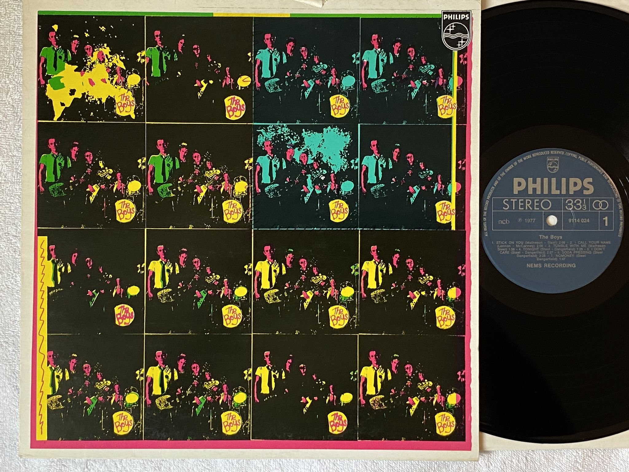 Omslagsbild för skivan THE BOYS s/t LP -77 Norway PHILIPS 9114024 *** PUNK ***