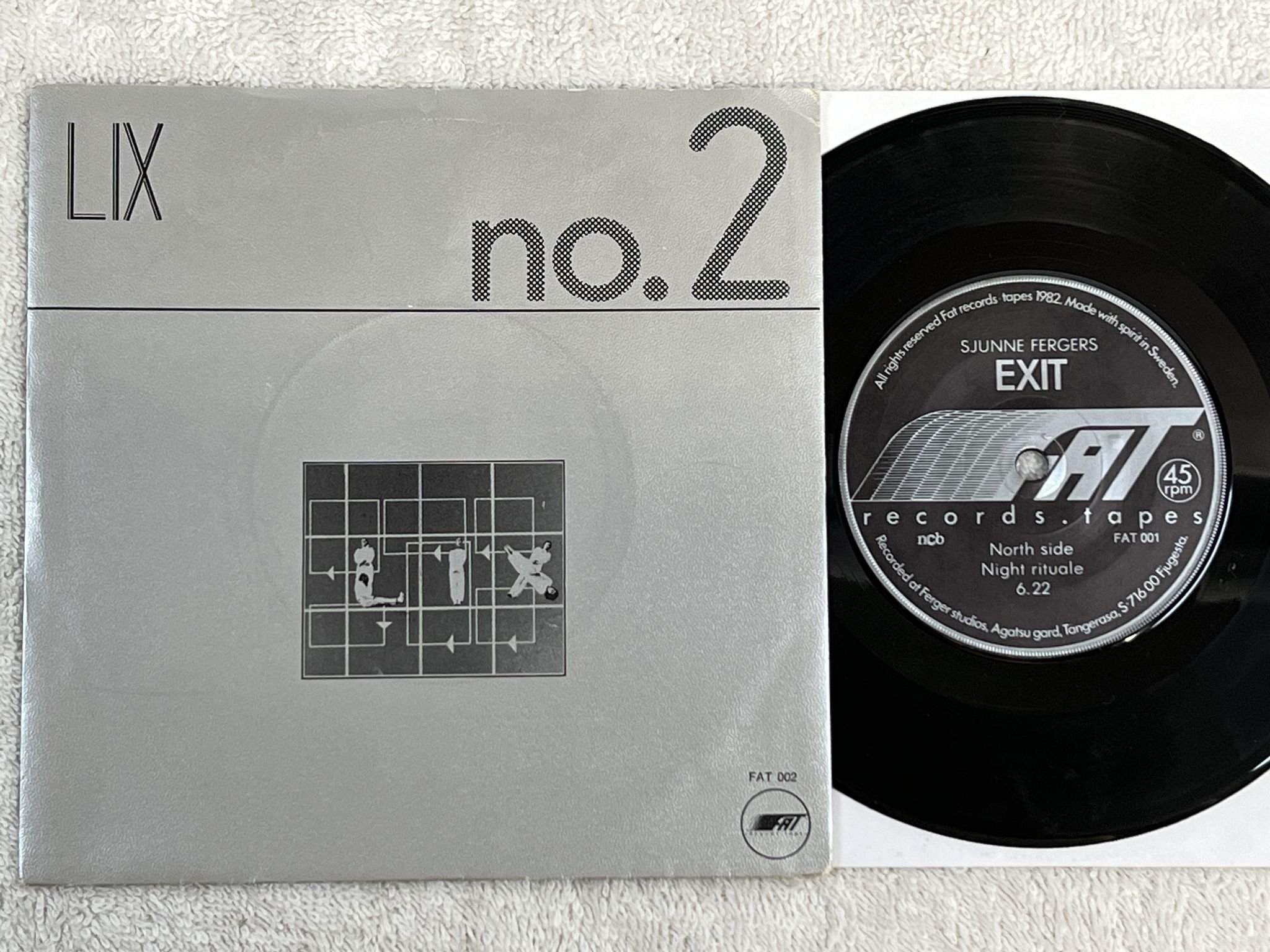 Omslagsbild för skivan LIX no 2 7" -82 Swe FAT RECORDS & TAPES FAT 002 *** NEW WAVE ***