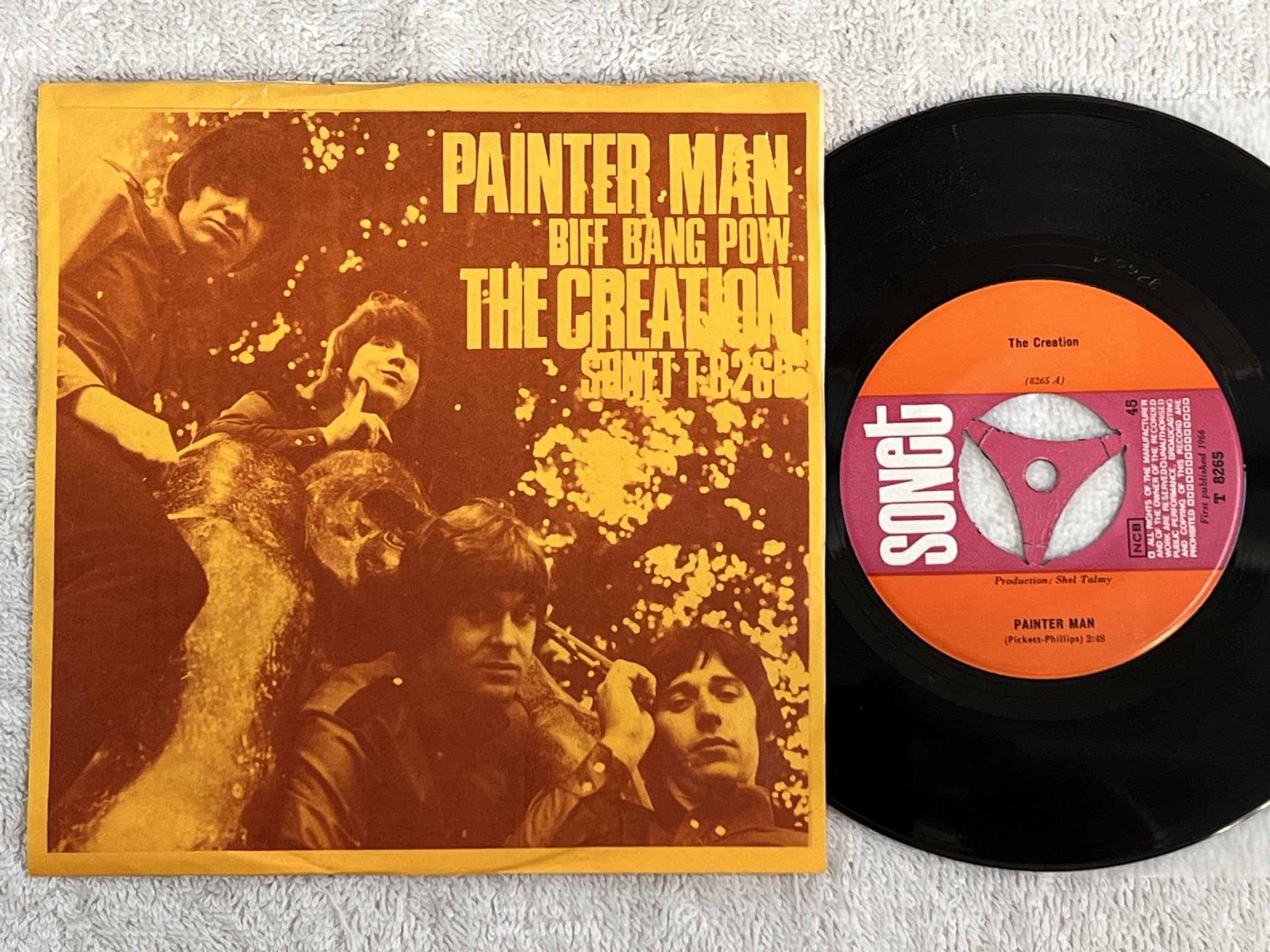 Omslagsbild för skivan THE CREATION painter man 7"ep -67 Den SONET T 8265 *** RARE PSYCH ***