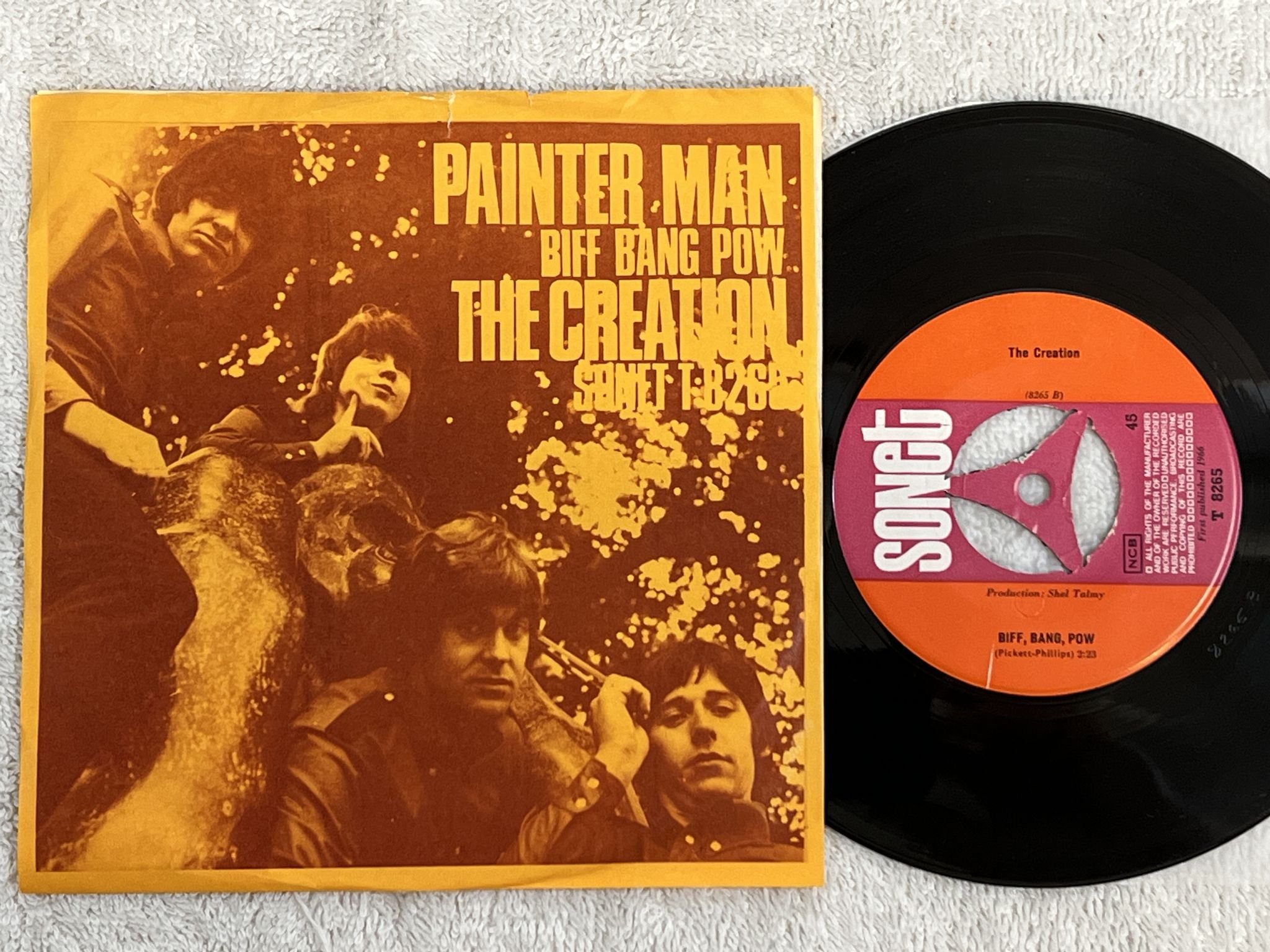 Omslagsbild för skivan THE CREATION painter man 7"ep -67 Den SONET T 8265 *** RARE PSYCH ***