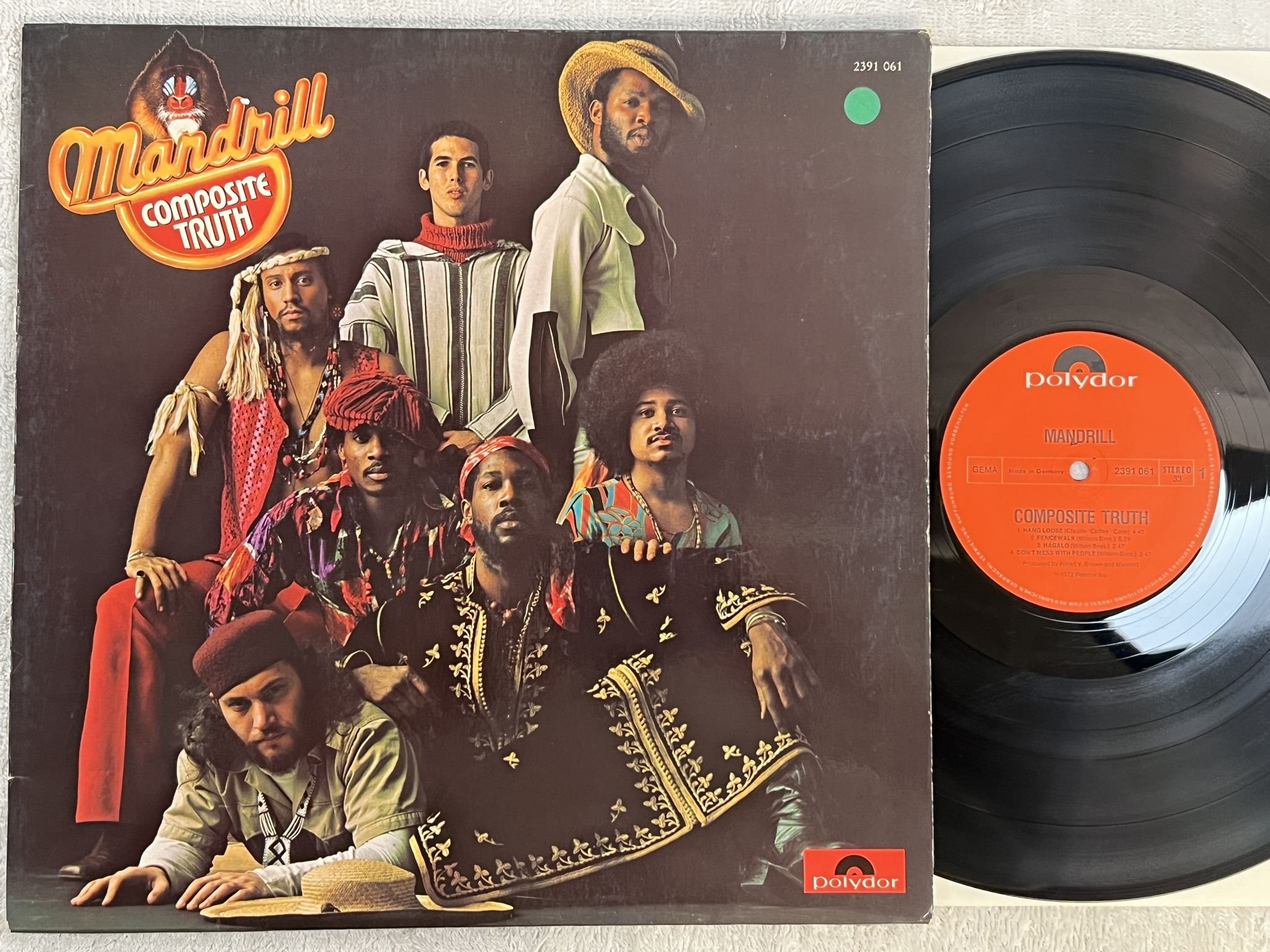 Omslagsbild för skivan MANDRILL composite truth LP Ger POLYDOR 2391061