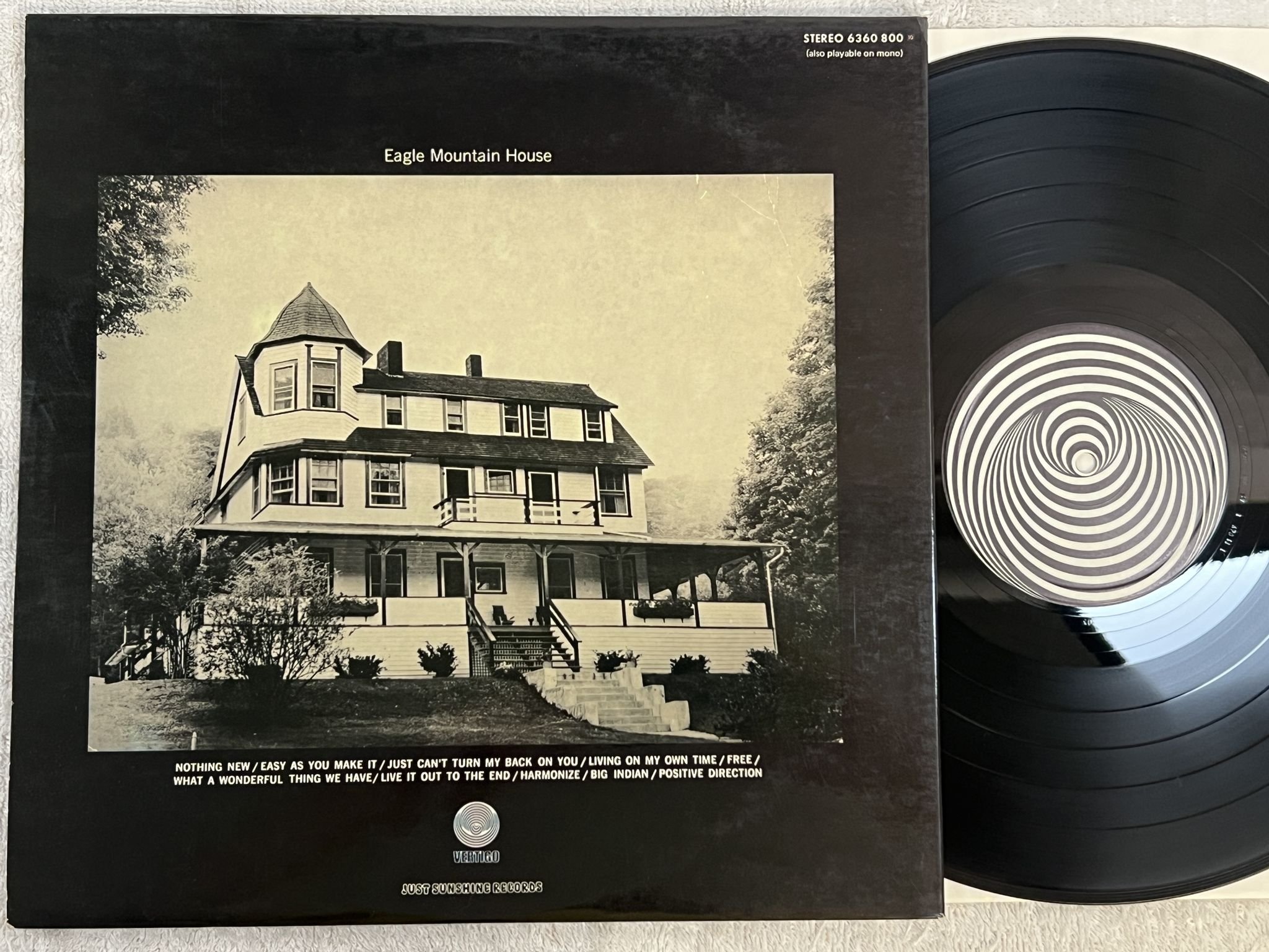 Omslagsbild för skivan THE FABULOUS RHINESTONES s/t LP -72 Hol VERTIGO 6360 800 *** RARE ALBUM ***