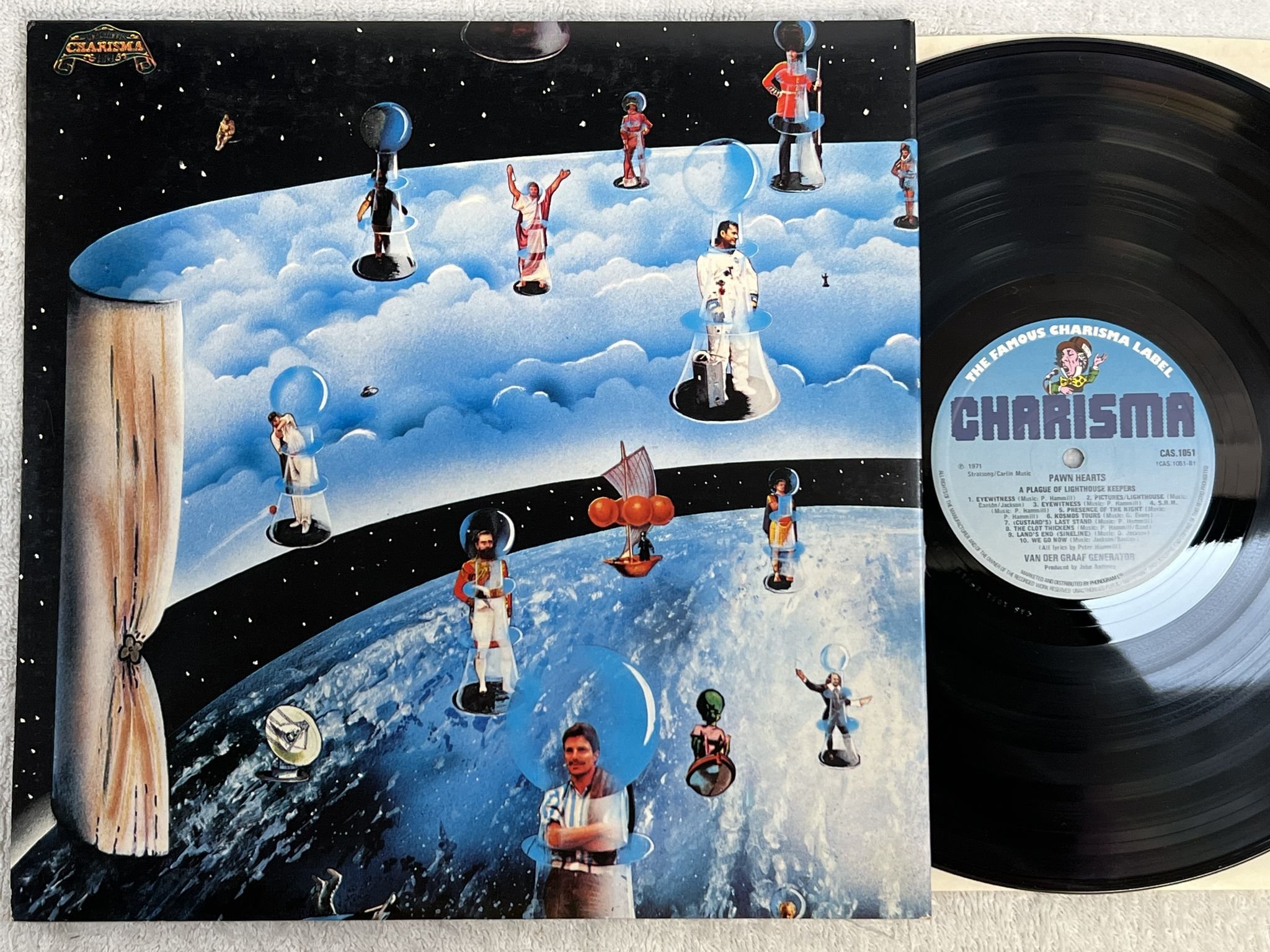 Omslagsbild för skivan VAN DER GRAAF GENERATOR pawn hearts LP -71/83 UK charisma CAS 1051
