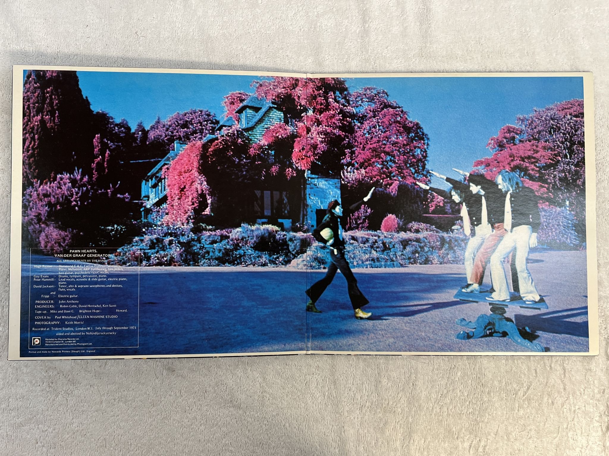 Omslagsbild för skivan VAN DER GRAAF GENERATOR pawn hearts LP -71/83 UK charisma CAS 1051