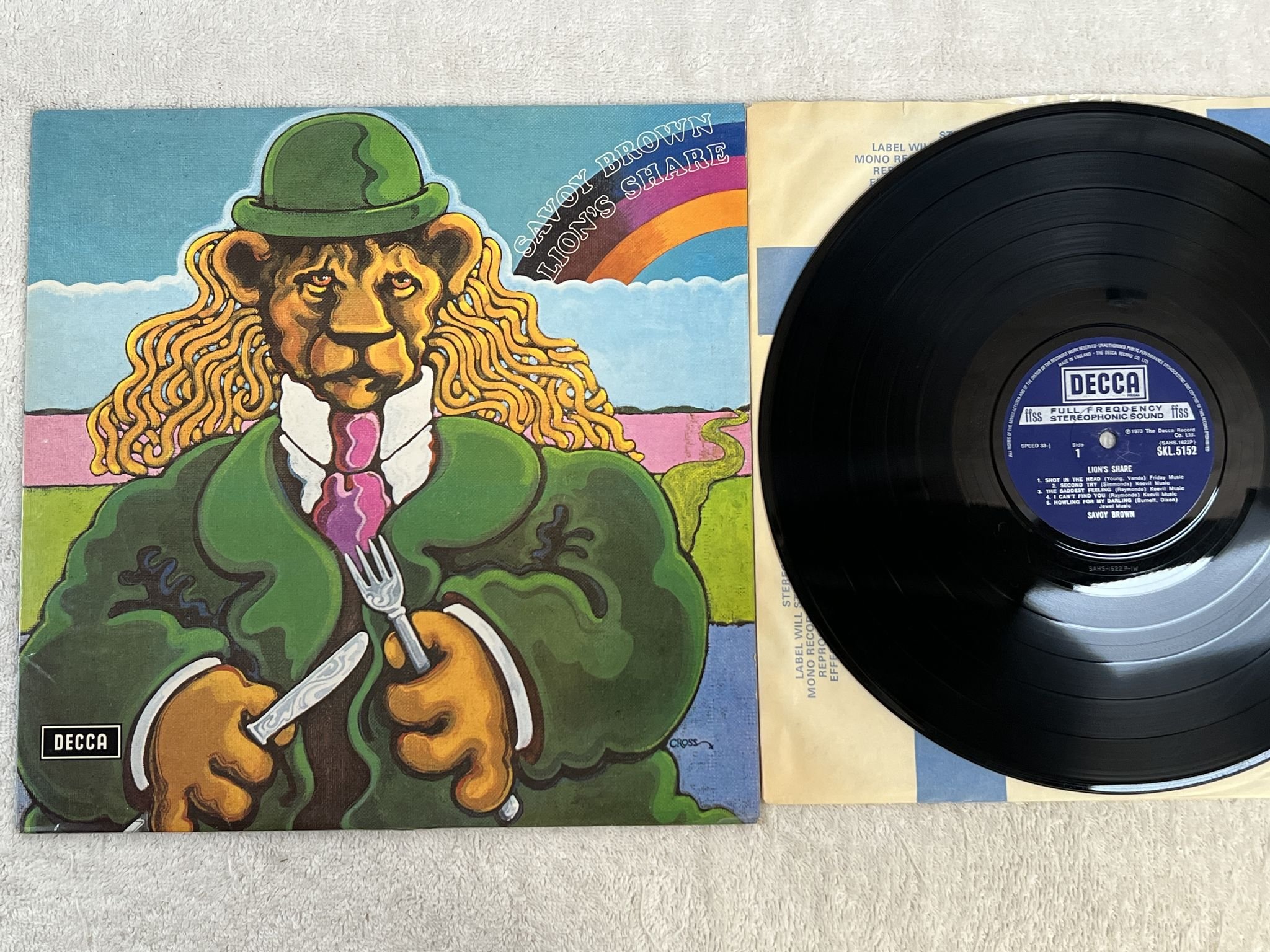 Omslagsbild för skivan SAVOY BROWN lion's share LP -73 UK DECCA SKL 5152