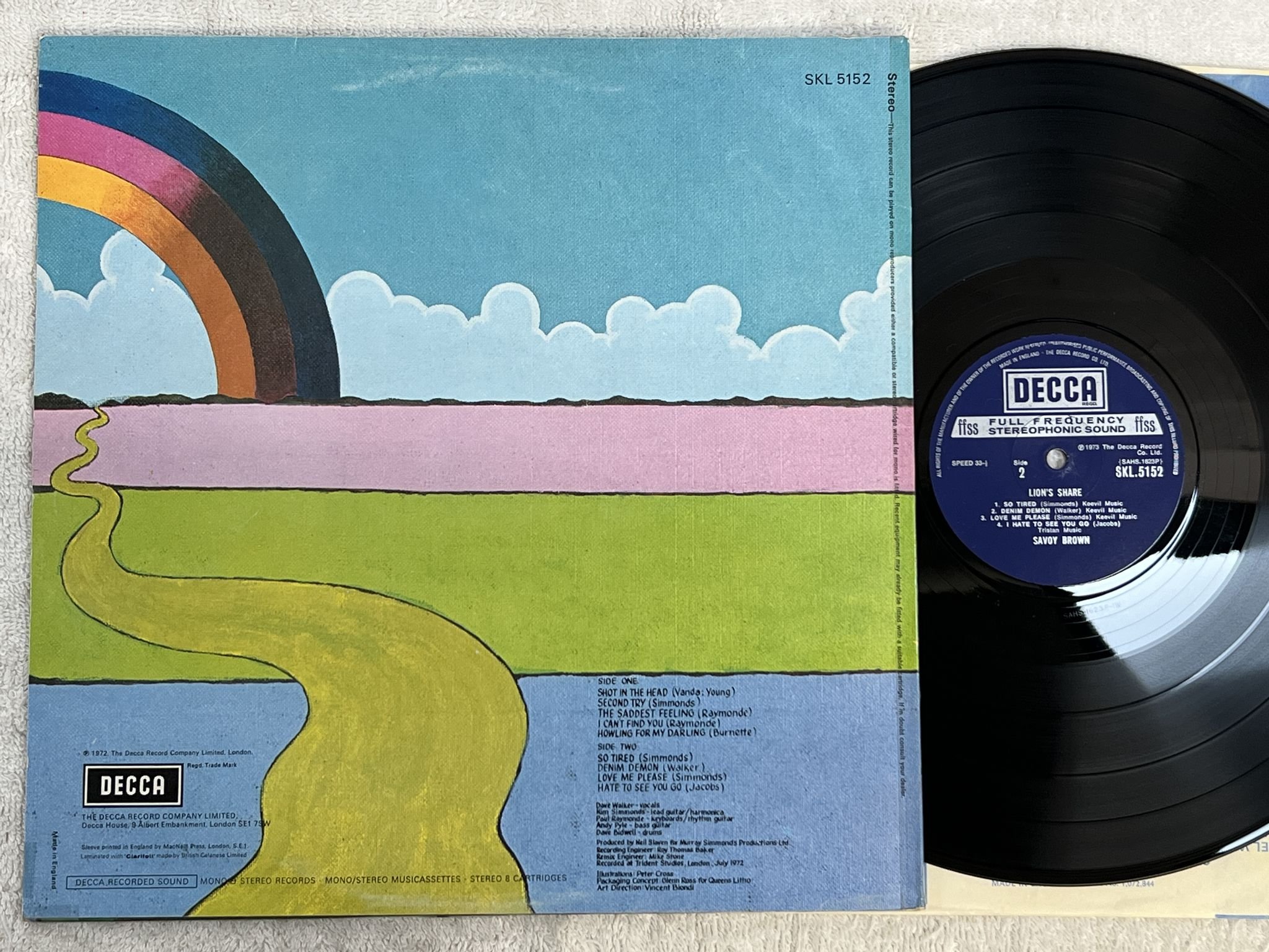 Omslagsbild för skivan SAVOY BROWN lion's share LP -73 UK DECCA SKL 5152