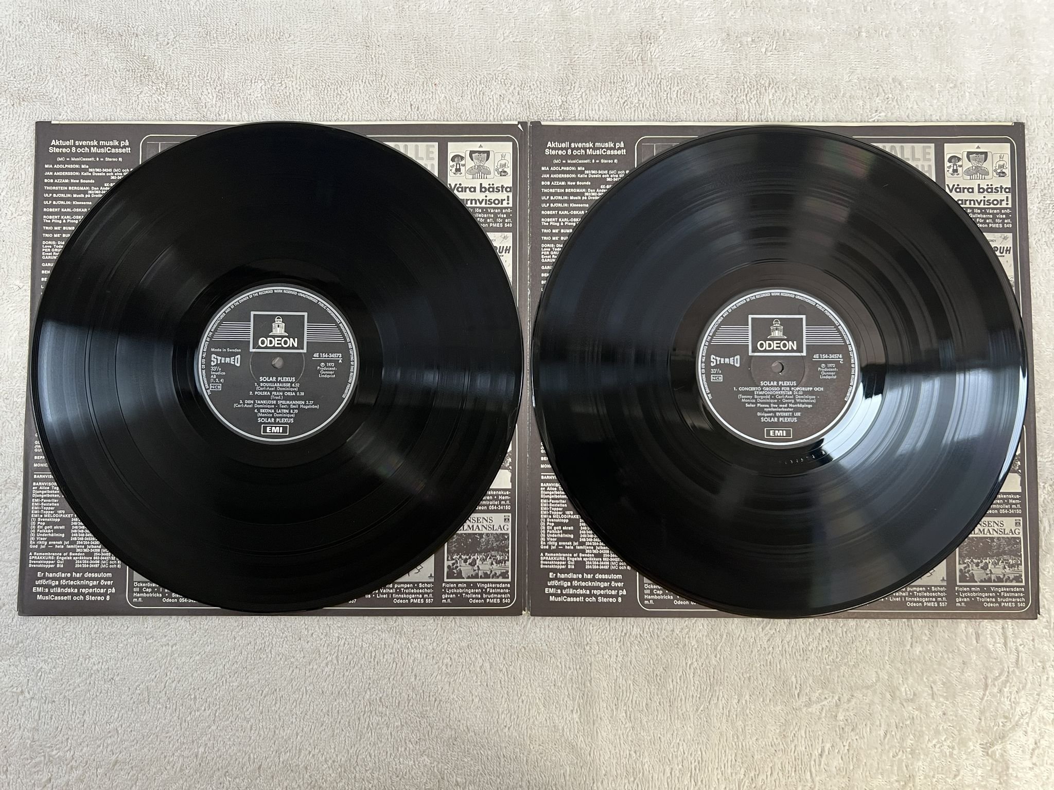 Omslagsbild för skivan SOLAR PLEXUS s/t 2xLP -72 Swe ODEON 4E 154-34573/4 *** SWEDISH VERSION ***