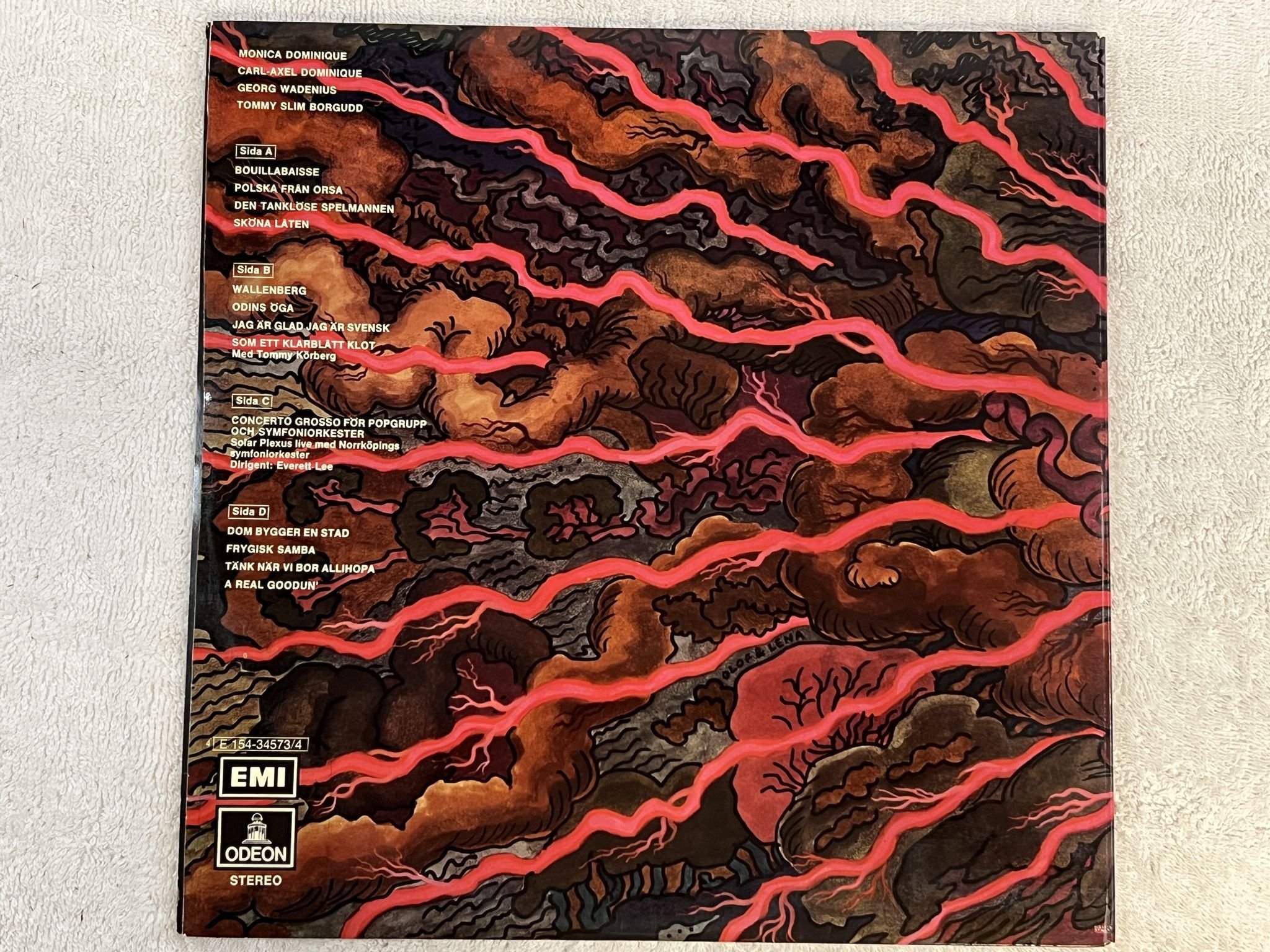 Omslagsbild för skivan SOLAR PLEXUS s/t 2xLP -72 Swe ODEON 4E 154-34573/4 *** SWEDISH VERSION ***