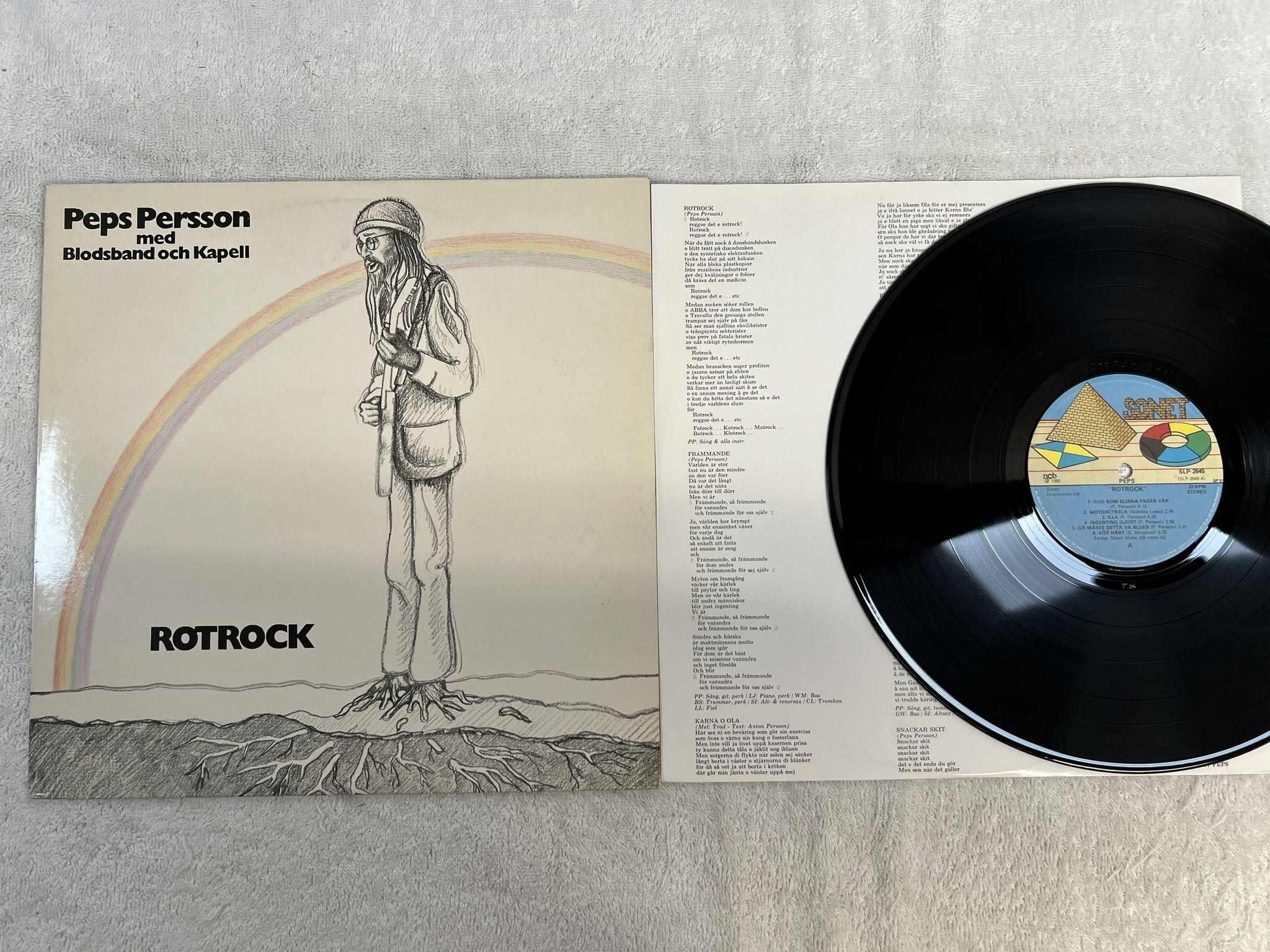 Omslagsbild för skivan PEPS rotrock LP -80 Swe SONET SLP 2645