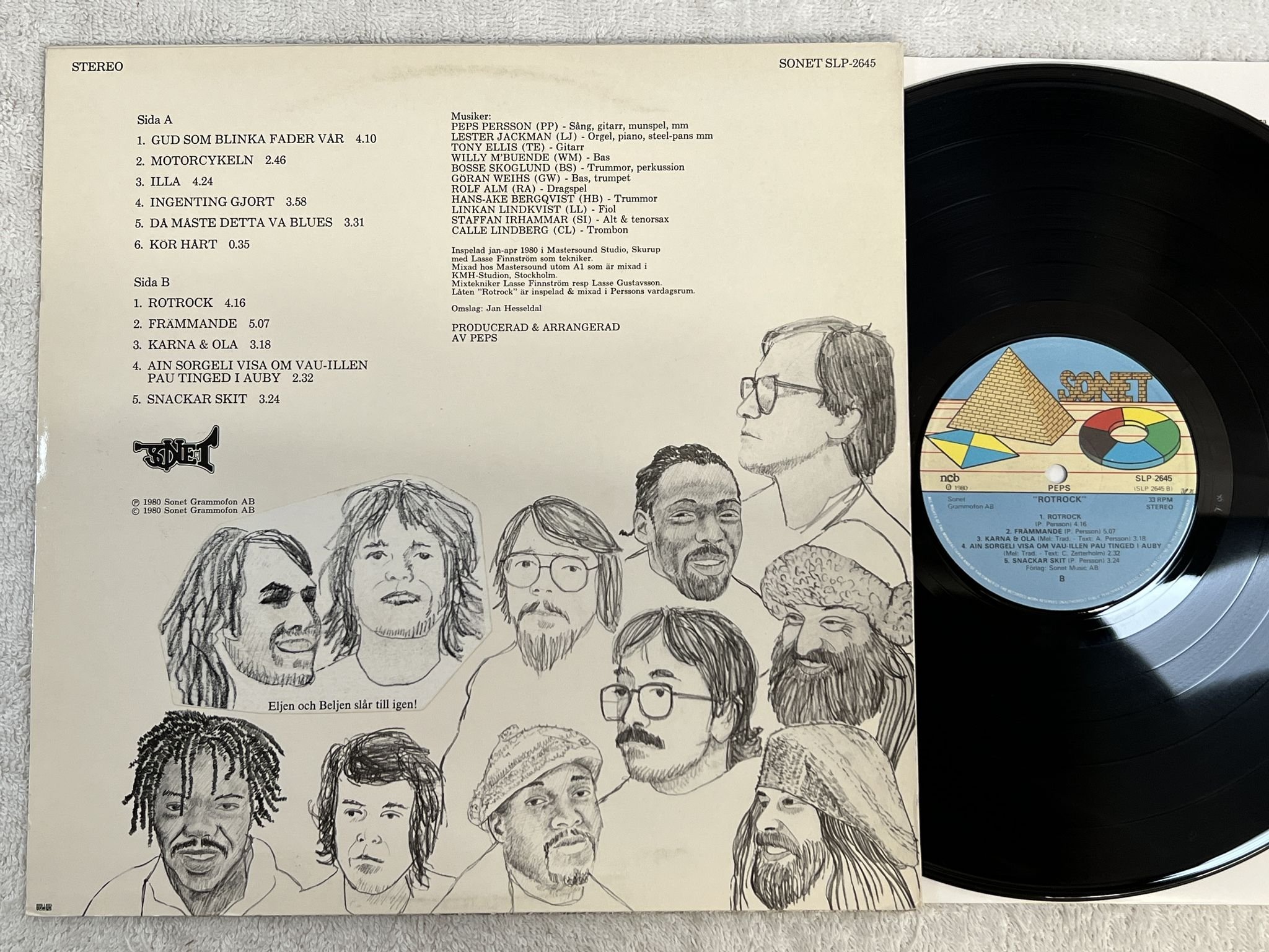 Omslagsbild för skivan PEPS rotrock LP -80 Swe SONET SLP 2645