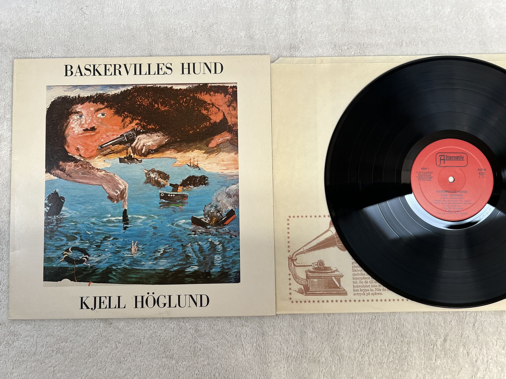 Omslagsbild för skivan KJELL HÖGLUND baskervilles hund LP -74 Swe ALTERNATIV ALP-4