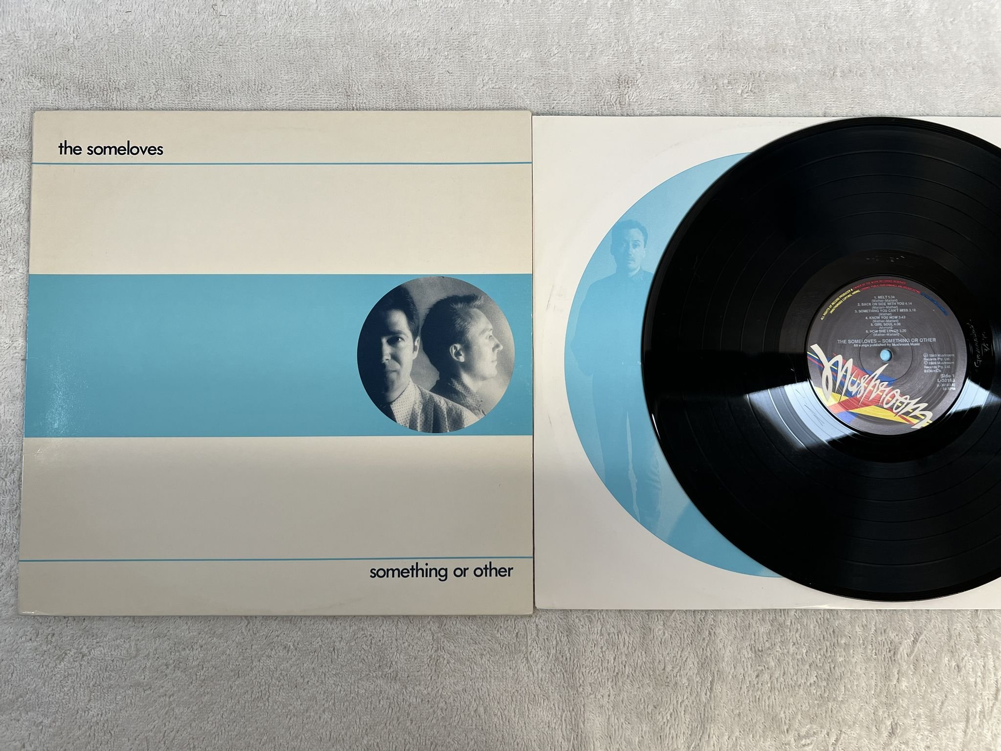 Omslagsbild för skivan THE SOMELOVES Something Or Other LP -89 Australia WHITE LABEL L30163 *POWER POP*
