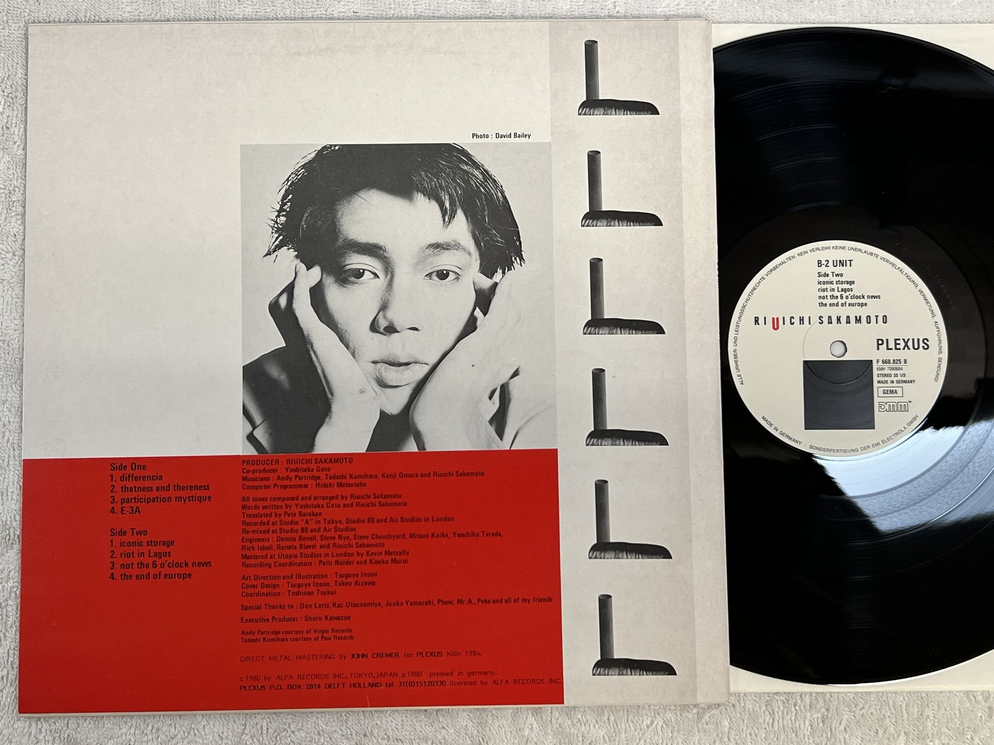 Omslagsbild för skivan RIUICHI SAKAMOTO B-2 Unit LP -84 Ger PLEXUS KMH 7090684