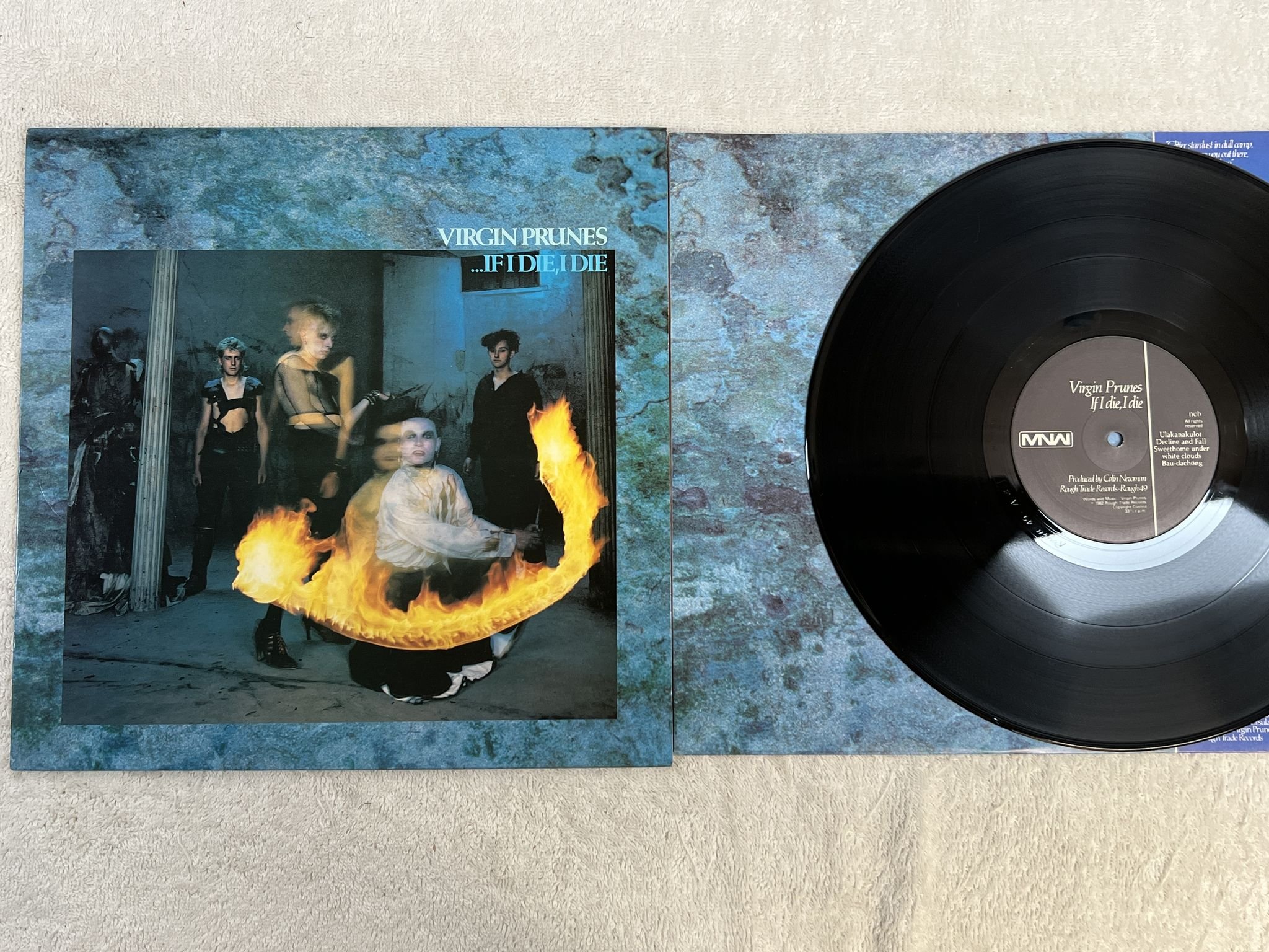 Omslagsbild för skivan VIRGIN PRUNES if I die, I die LP -82 UK ROUGH TRADE ROUGH 49