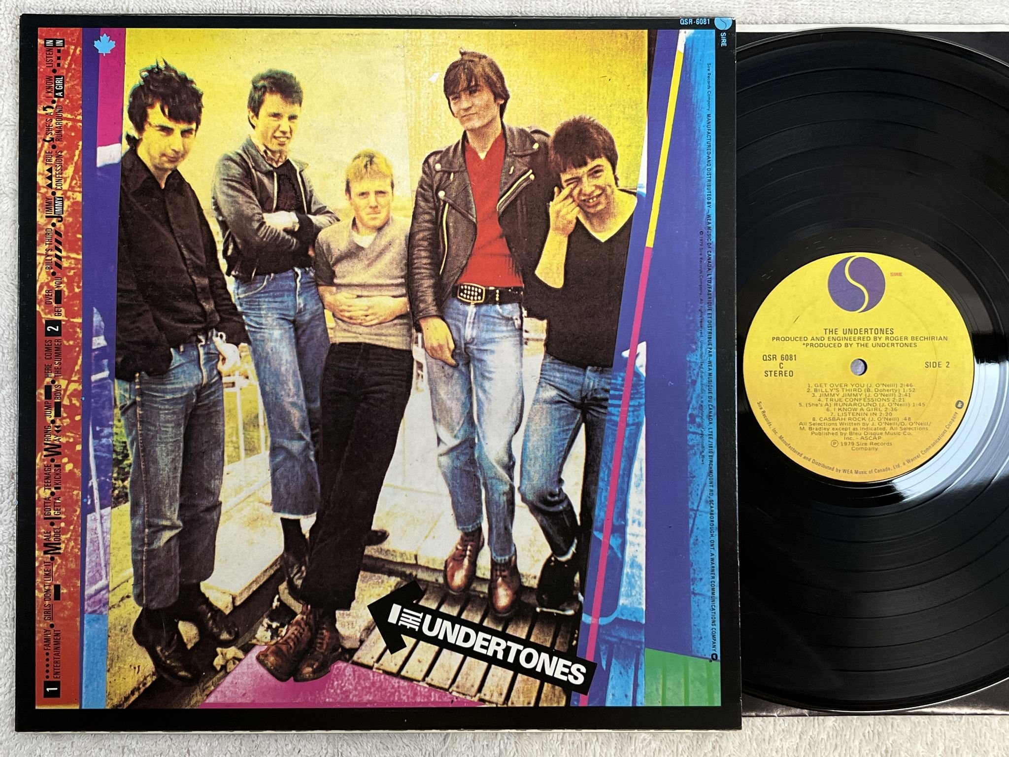 Omslagsbild för skivan THE UNDERTONES s/t LP -79 Can SIRE QSR 6081 *** PUNK ROCK ***