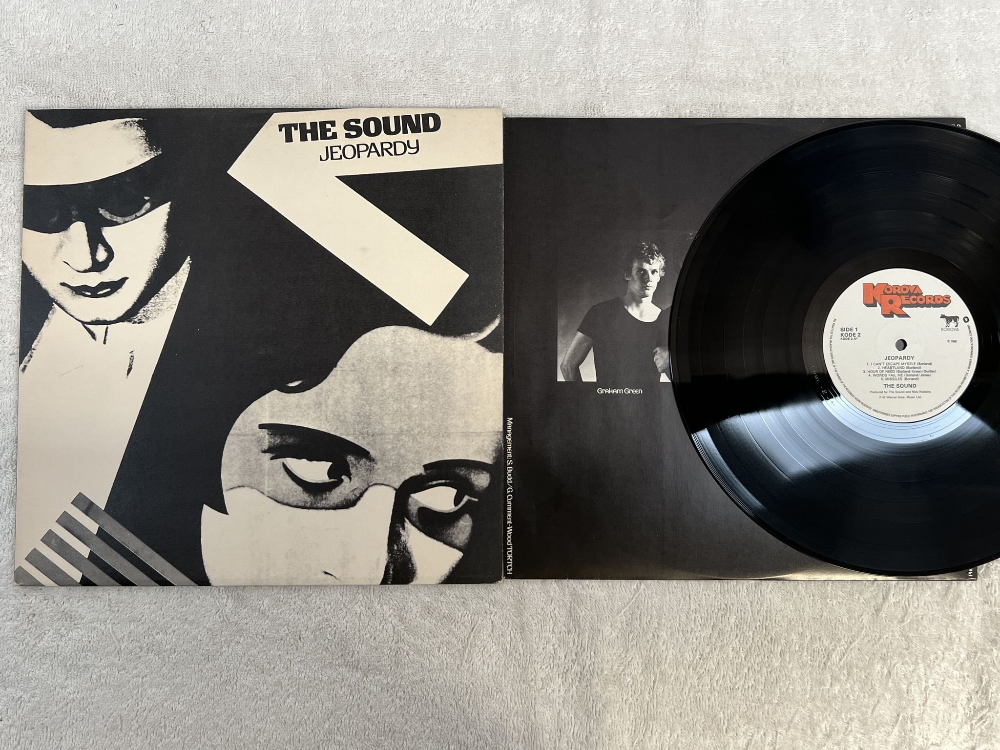 Omslagsbild för skivan THE SOUND jeopardy LP -80 UK 1st press KOROVA KODE 2 *** RARE POST-PUNK ***