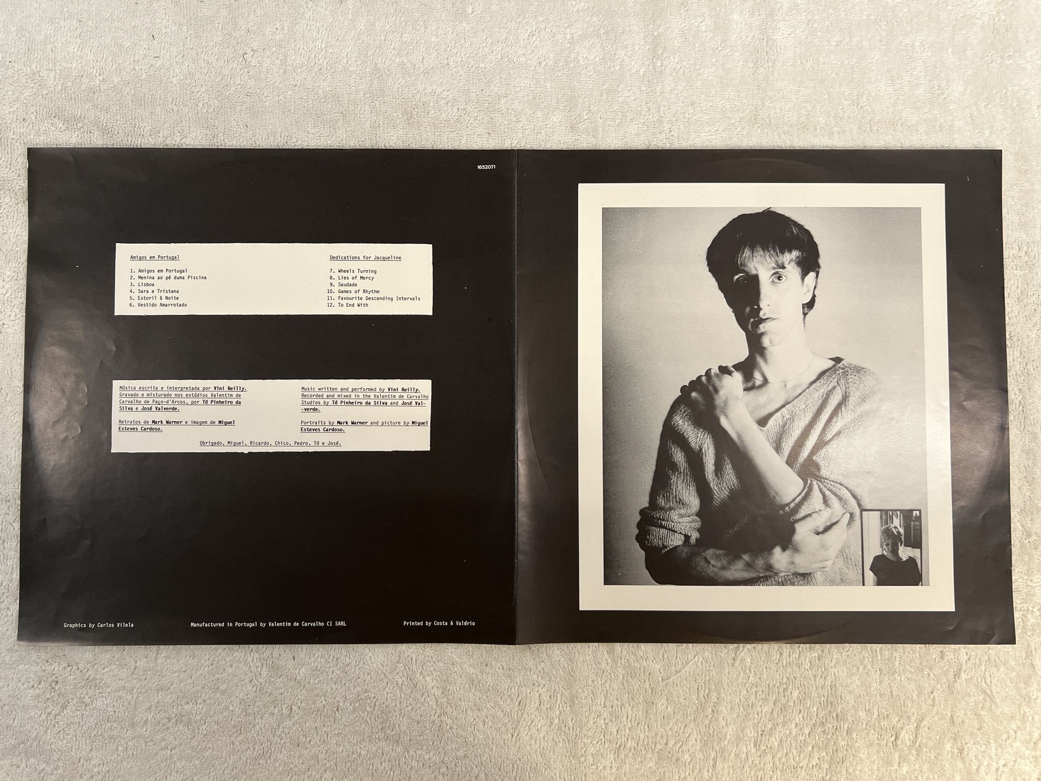 Omslagsbild för skivan DURUTTI COLUMN Amigos Em Portugal LP -83 Portugal Fundação Atlântica 1652071