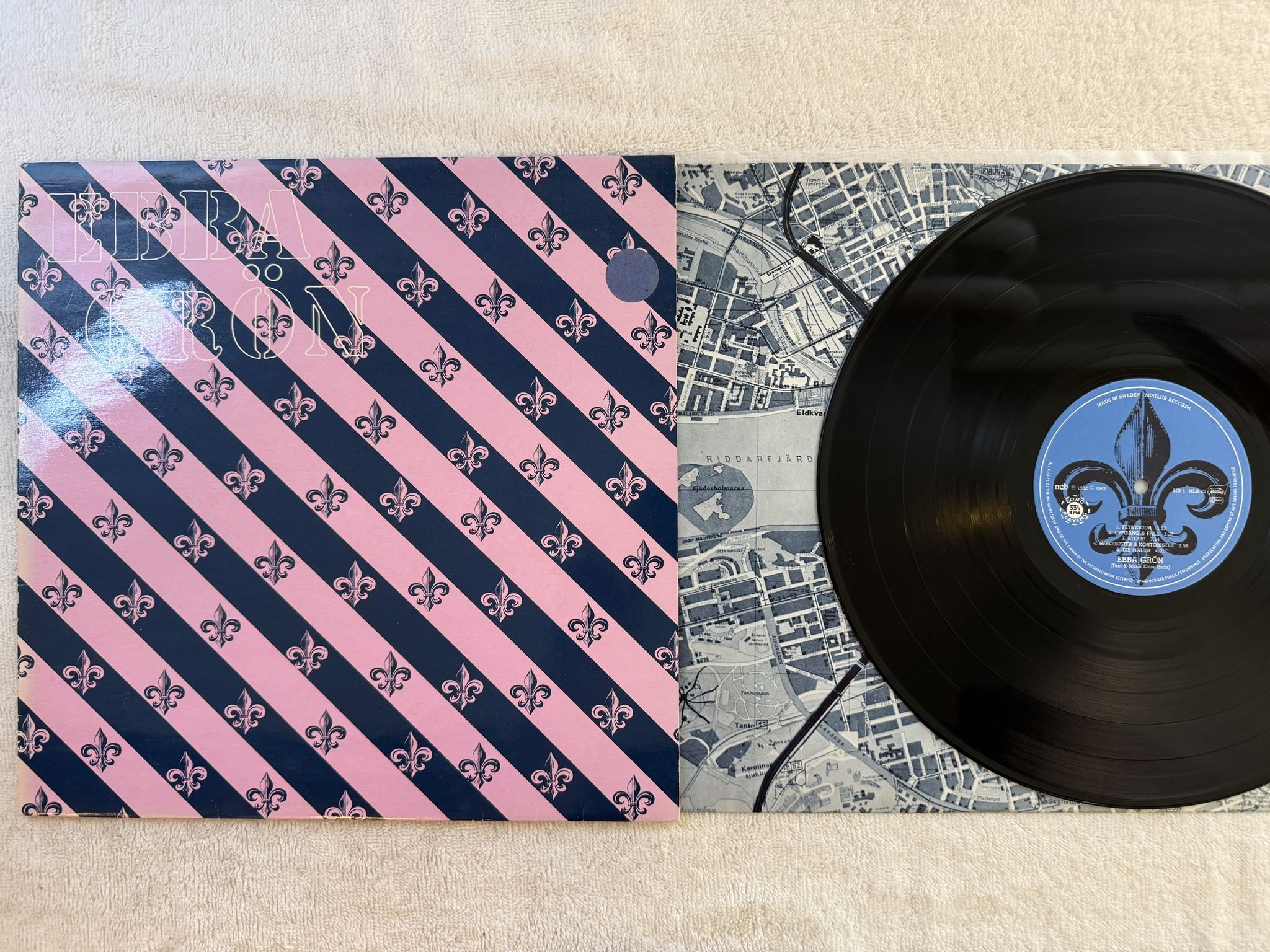 Omslagsbild för skivan EBBA GRÖN s/t LP -82 Swe MISTLUR MLR 25