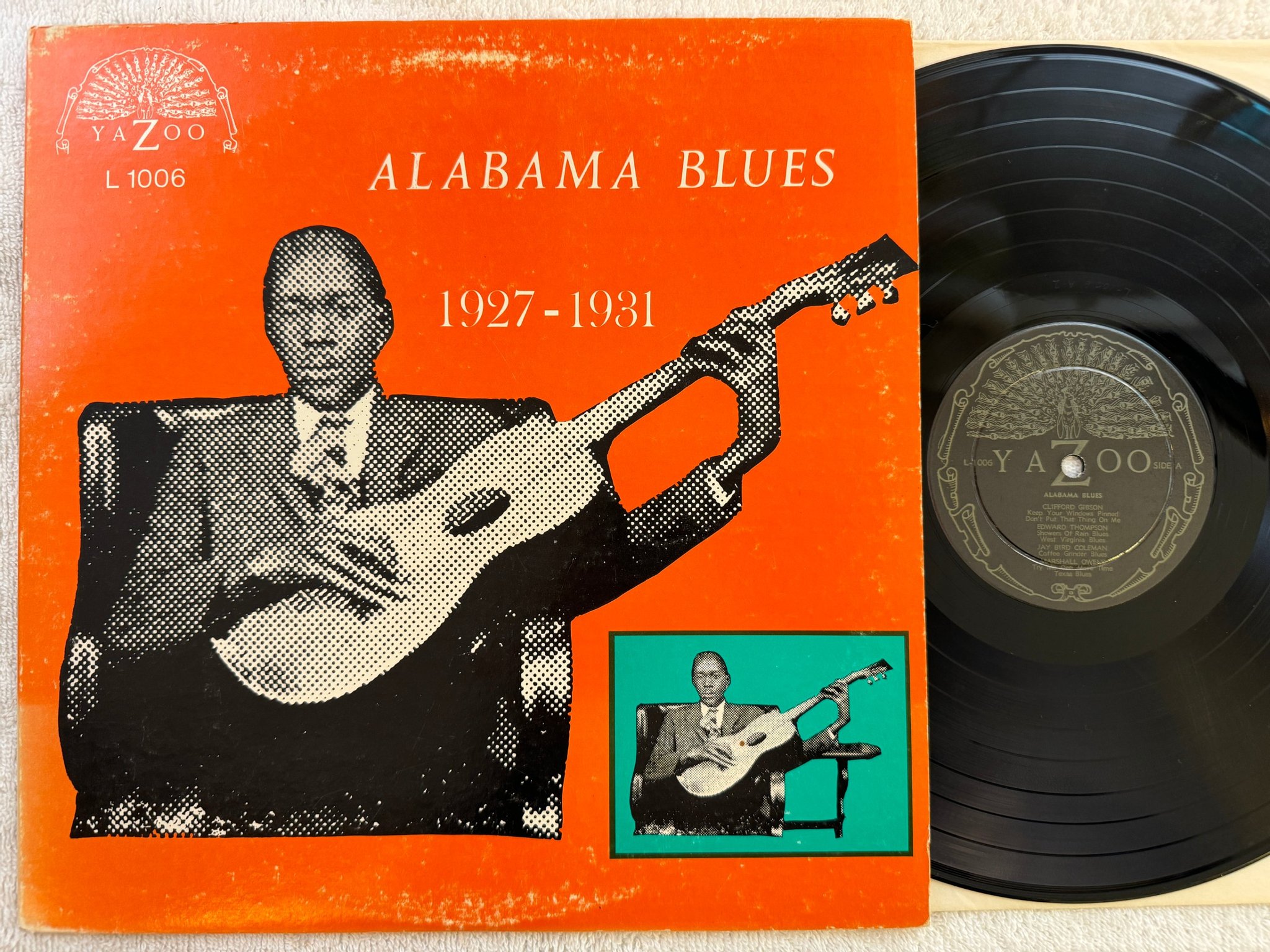 Omslagsbild för skivan V/A Alabama Blues 1927 - 1931 LP -68 us YAZOO L-1006 *** black label ***