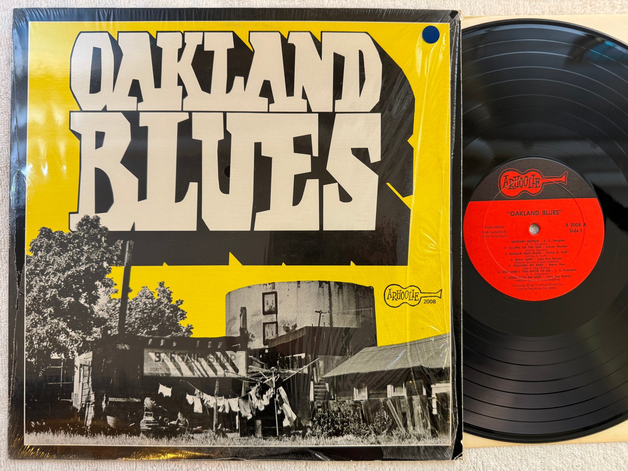 Omslagsbild för skivan V/A Oakland blues LP -70 US ARHOOLIE R 2008
