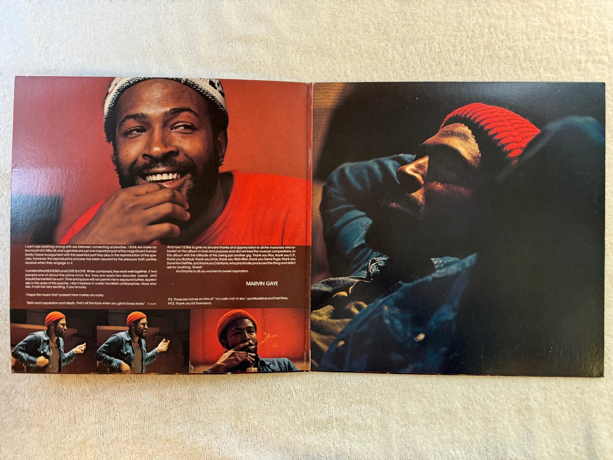 Omslagsbild för skivan MARVIN GAYE let's get it on LP -73 US TAMLA C5RS 7950 *** LOVE-SOUL ANTHEM ***