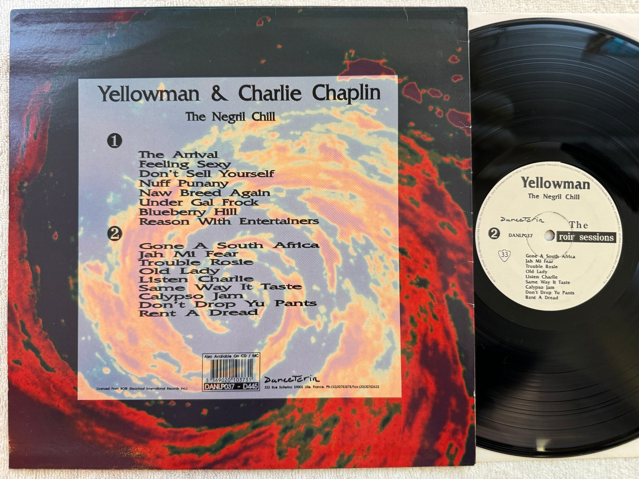 Omslagsbild för skivan YELLOMAN the negril chill LP -90 DANCETERIA DANLP037