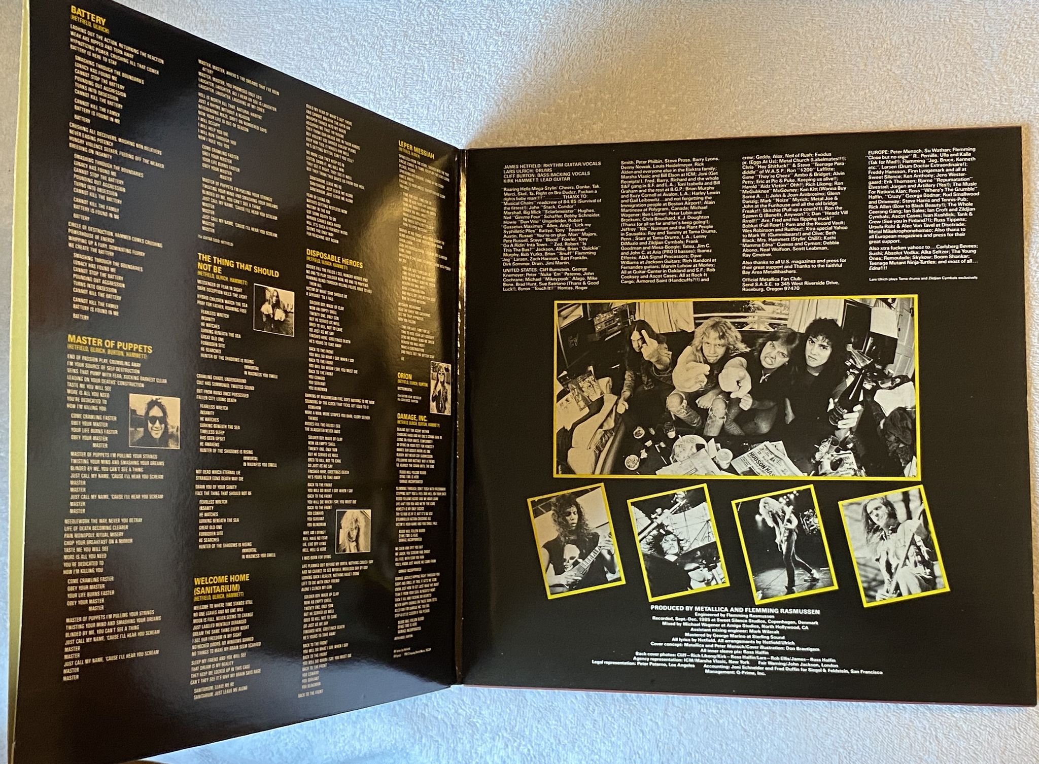 Omslagsbild för skivan METALLICA master of puppets 2xLP -87 MUSIC FOR NATIONS 45 rpm MFN 60 DM