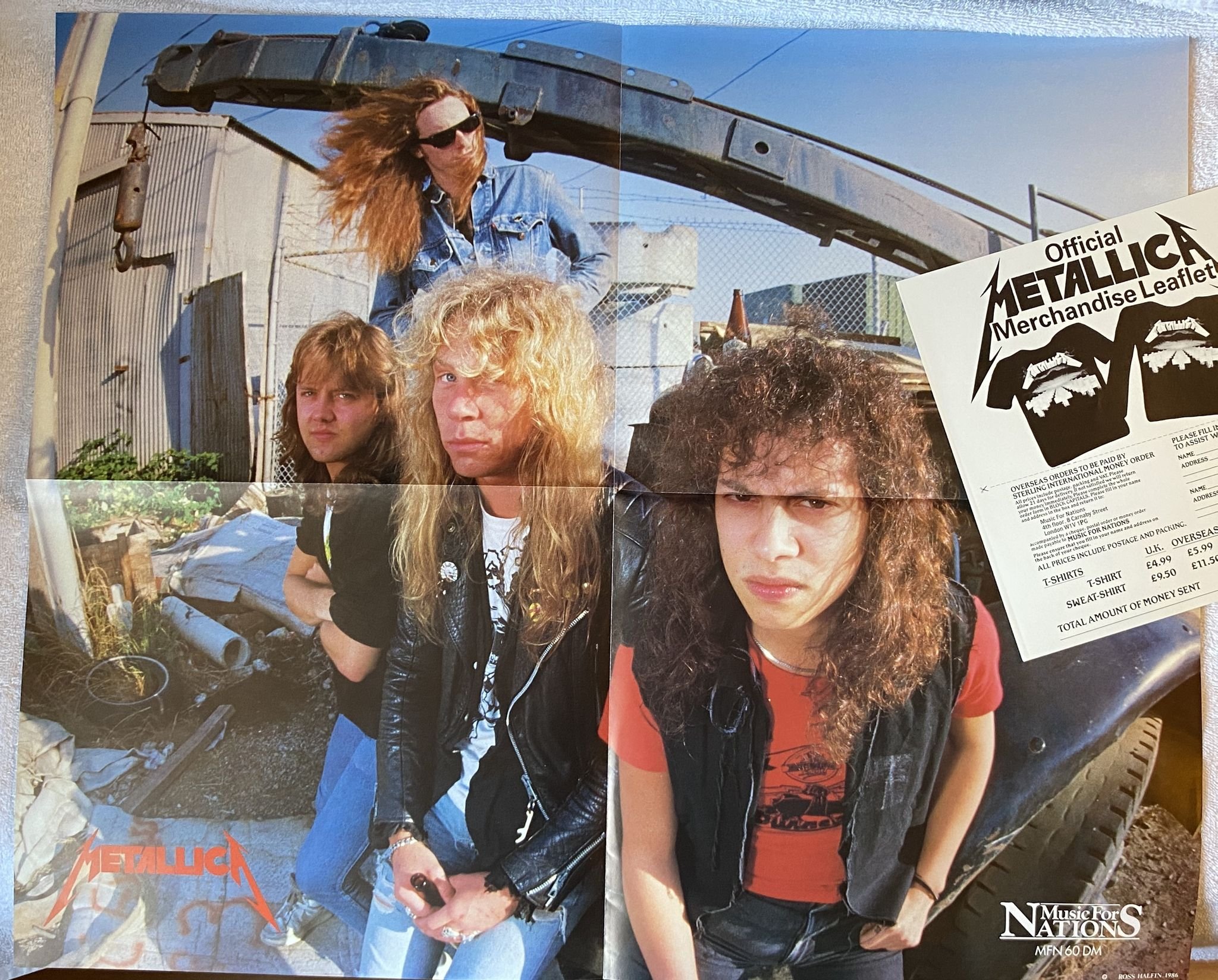 Omslagsbild för skivan METALLICA master of puppets 2xLP -87 MUSIC FOR NATIONS 45 rpm MFN 60 DM