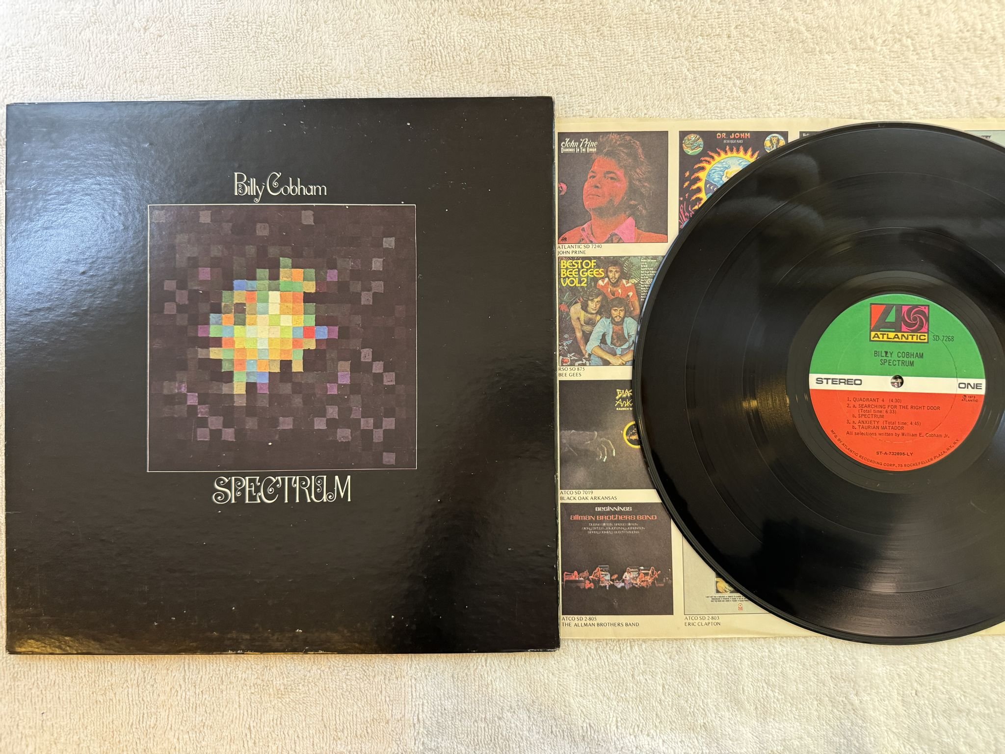 Omslagsbild för skivan BILLY COBHAM spectrum LP -73 US ATLANTIC US SD 7268 *** CLASSIC ***