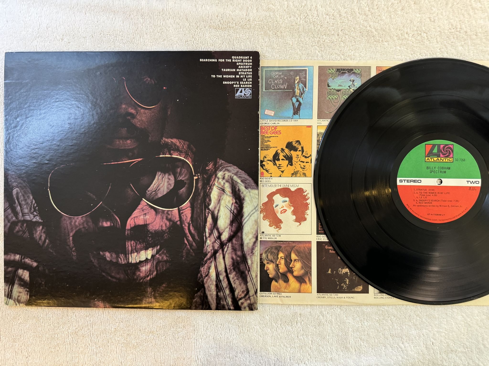Omslagsbild för skivan BILLY COBHAM spectrum LP -73 US ATLANTIC US SD 7268 *** CLASSIC ***