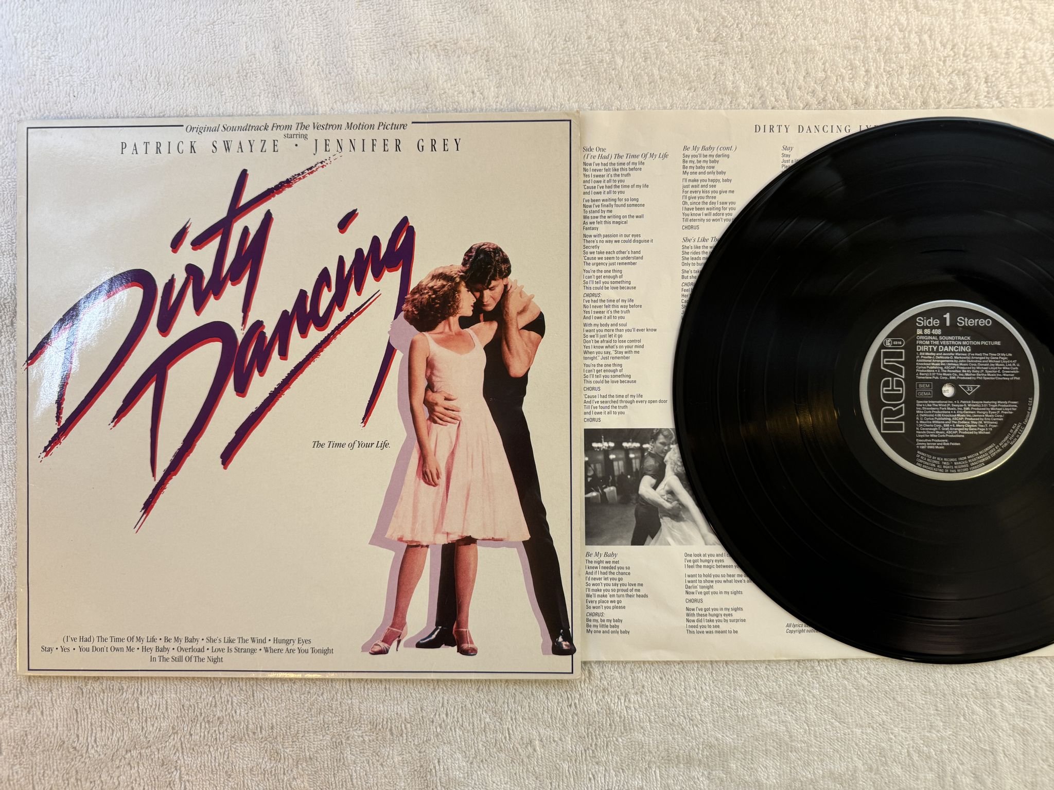 Omslagsbild för skivan V/A dirty dancing LP -87 Rca BL 86 408
