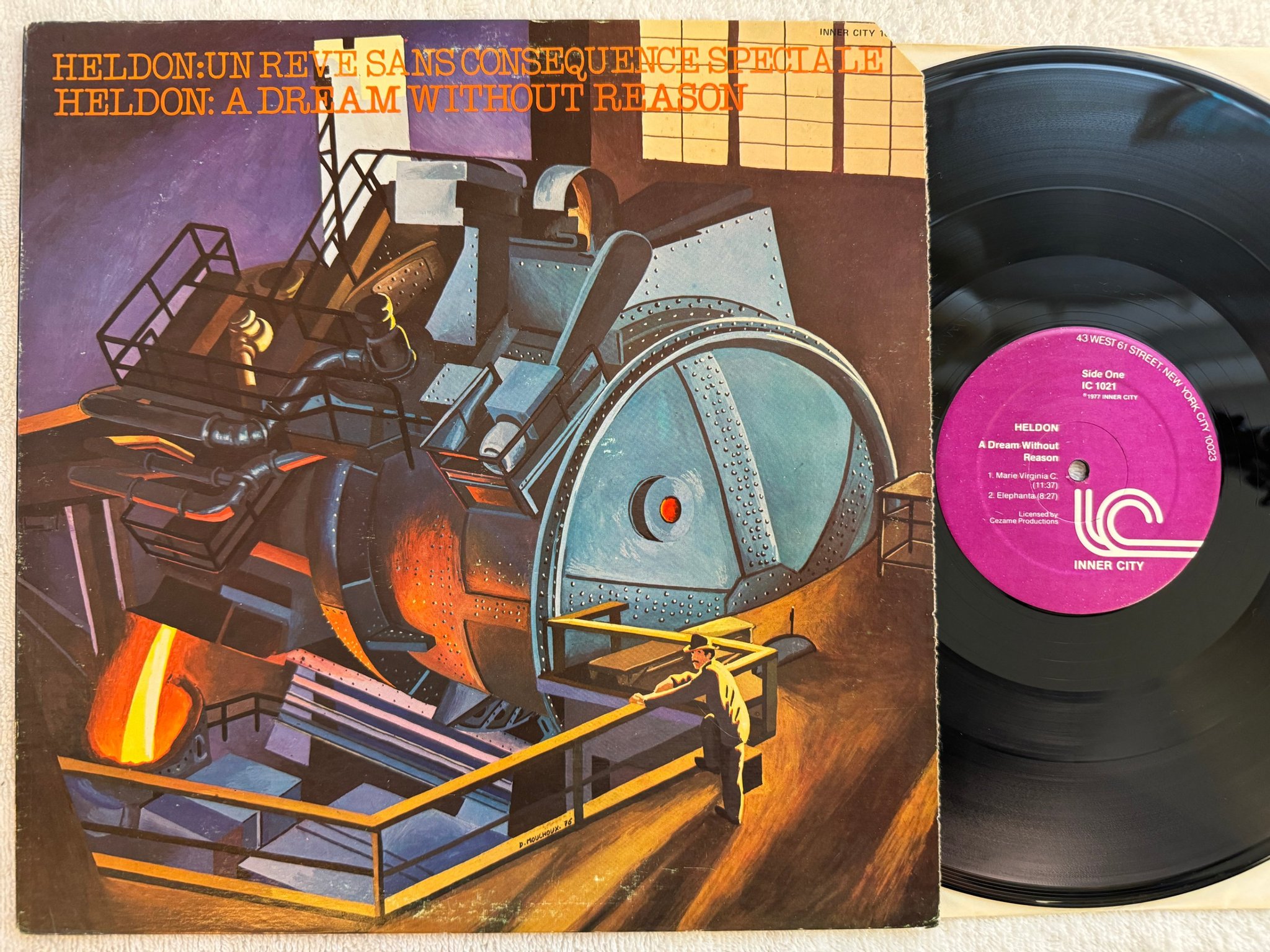 Omslagsbild för skivan HELDON A Dream Without Reason LP -77 US INNER CITY 1021