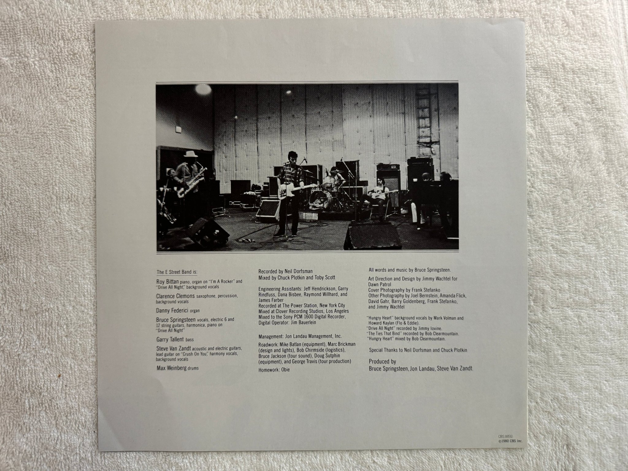 Omslagsbild för skivan BRUCE SPRINGSTEEN the river LP -80 Hol CBS 88510