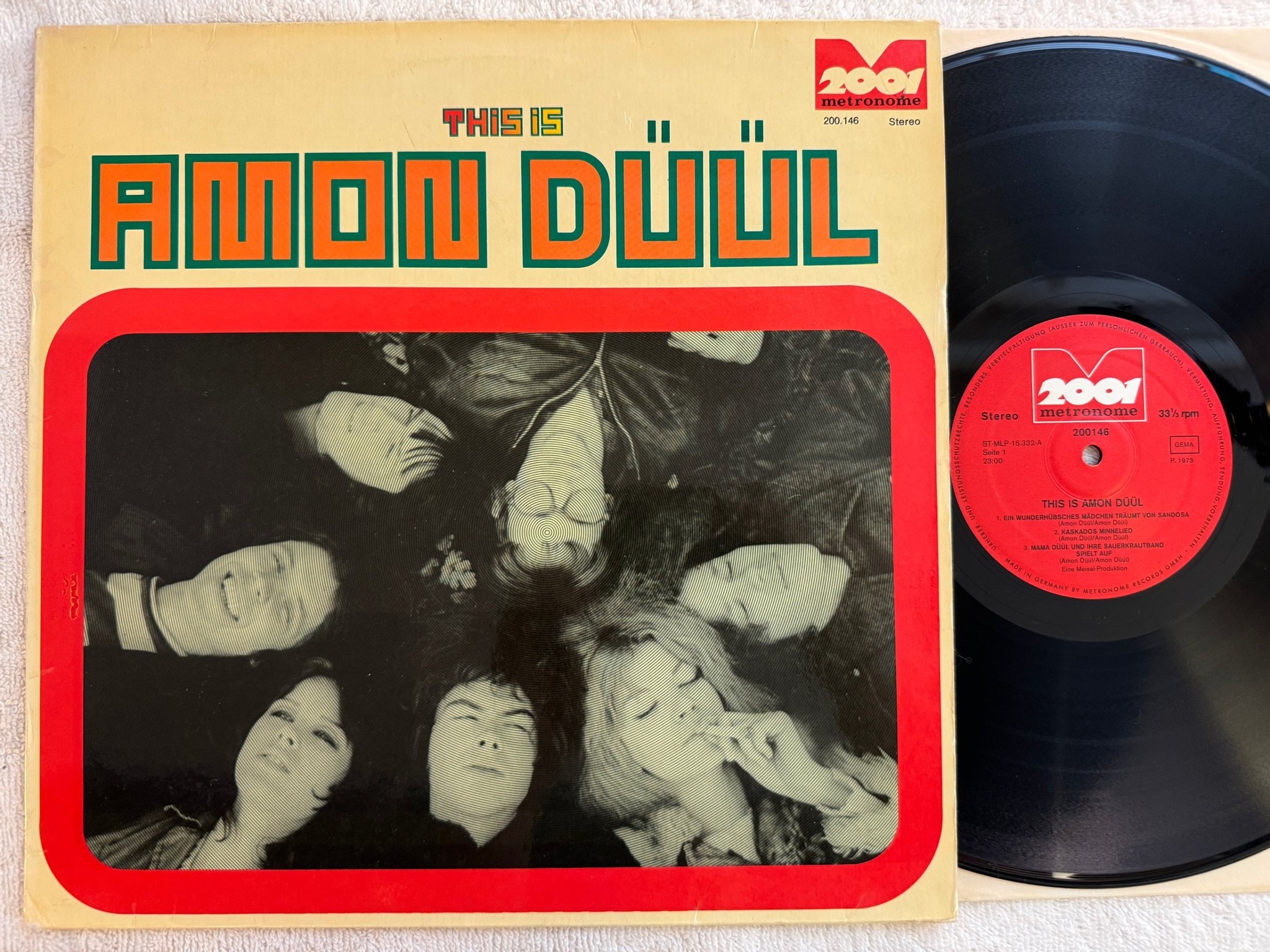 Omslagsbild för skivan AMON DÜÜL this is LP -73 Ger METRONOME 2001 200146