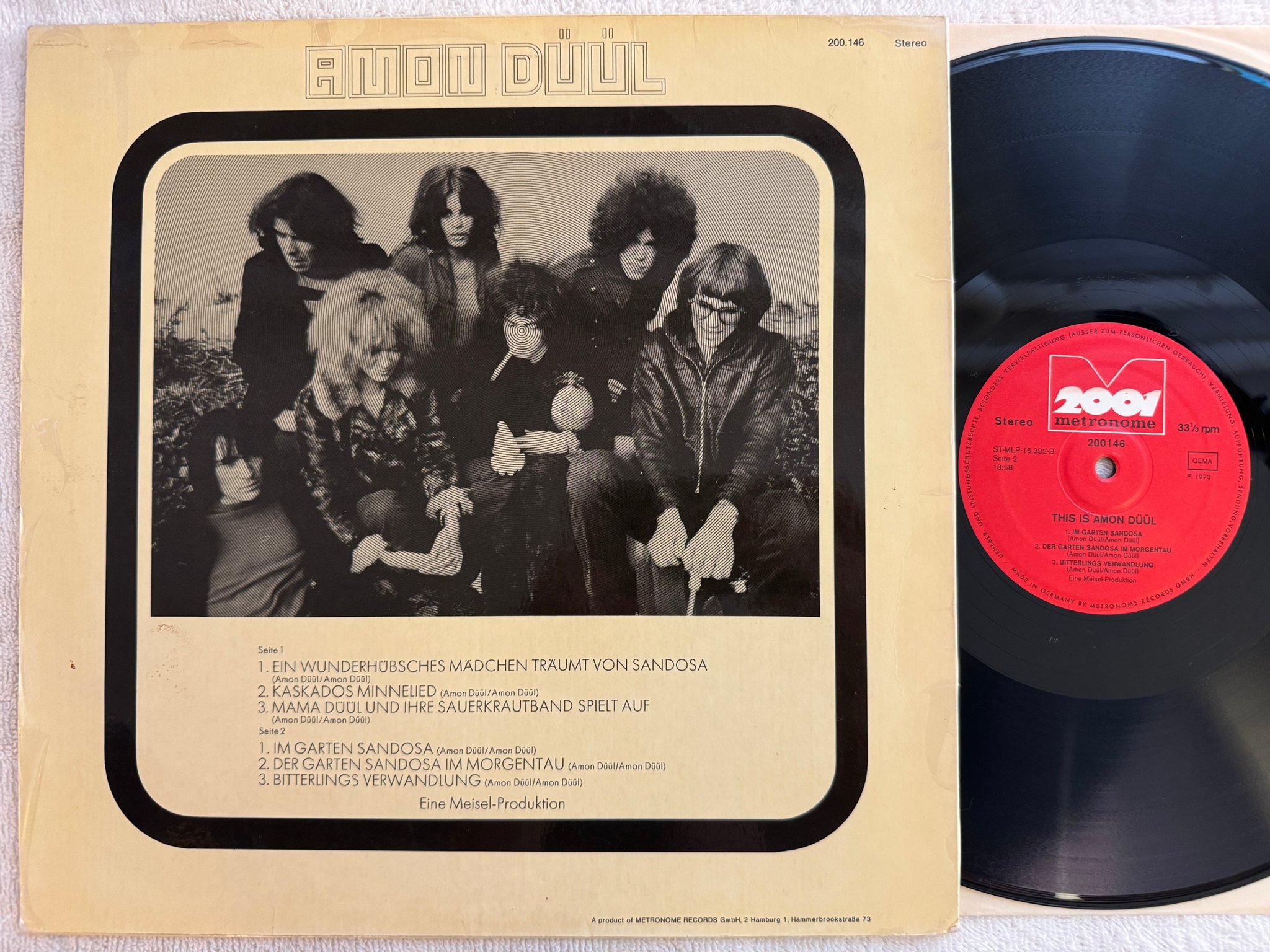 Omslagsbild för skivan AMON DÜÜL this is LP -73 Ger METRONOME 2001 200146