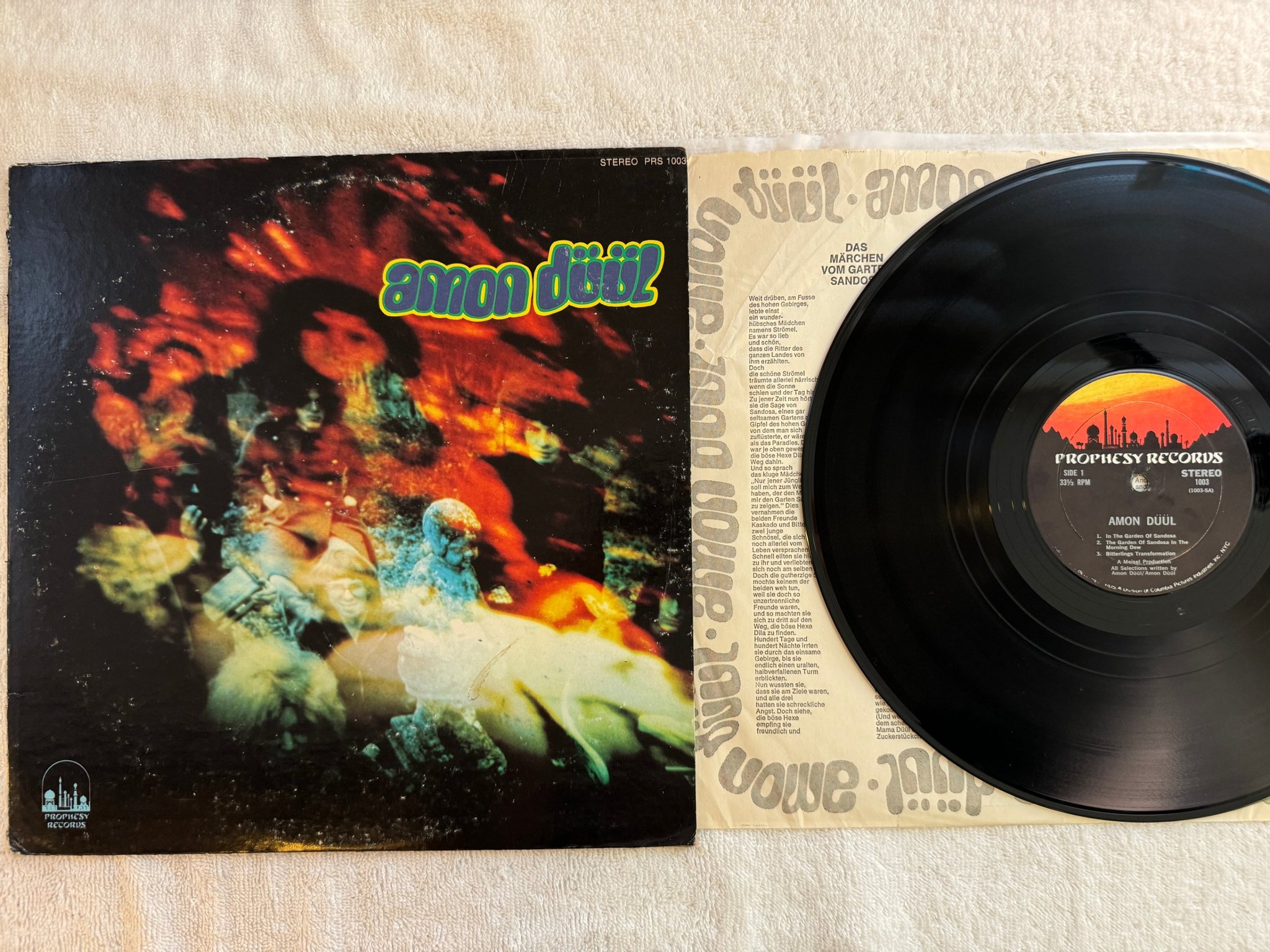 Omslagsbild för skivan AMON DÜÜL s/t LP -70 US PROPHESY PRS 1003 *** PSYCH ***