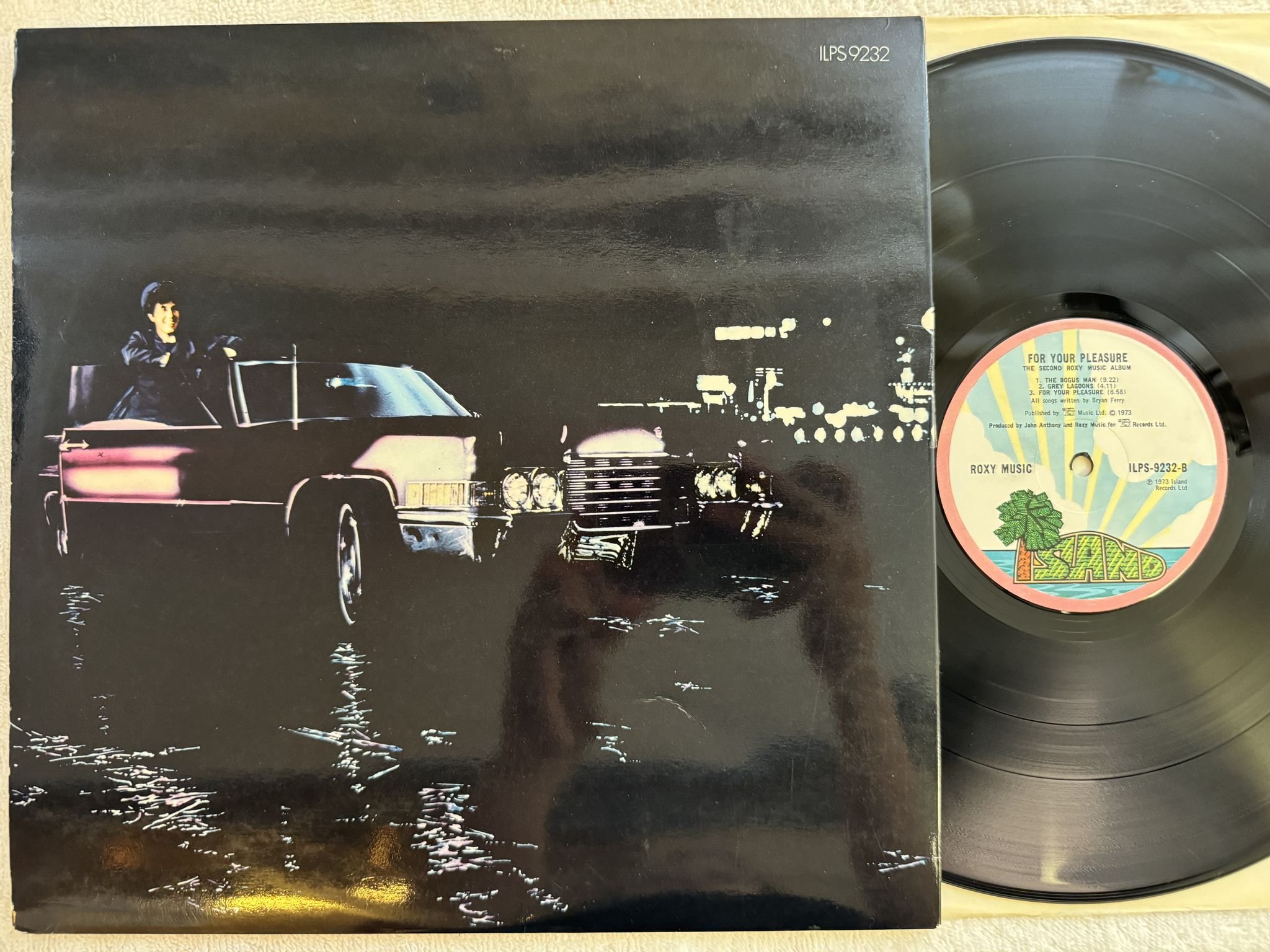 Omslagsbild för skivan ROXY MUSIC for your pleasure LP -73 ISLAND ILPS 9232