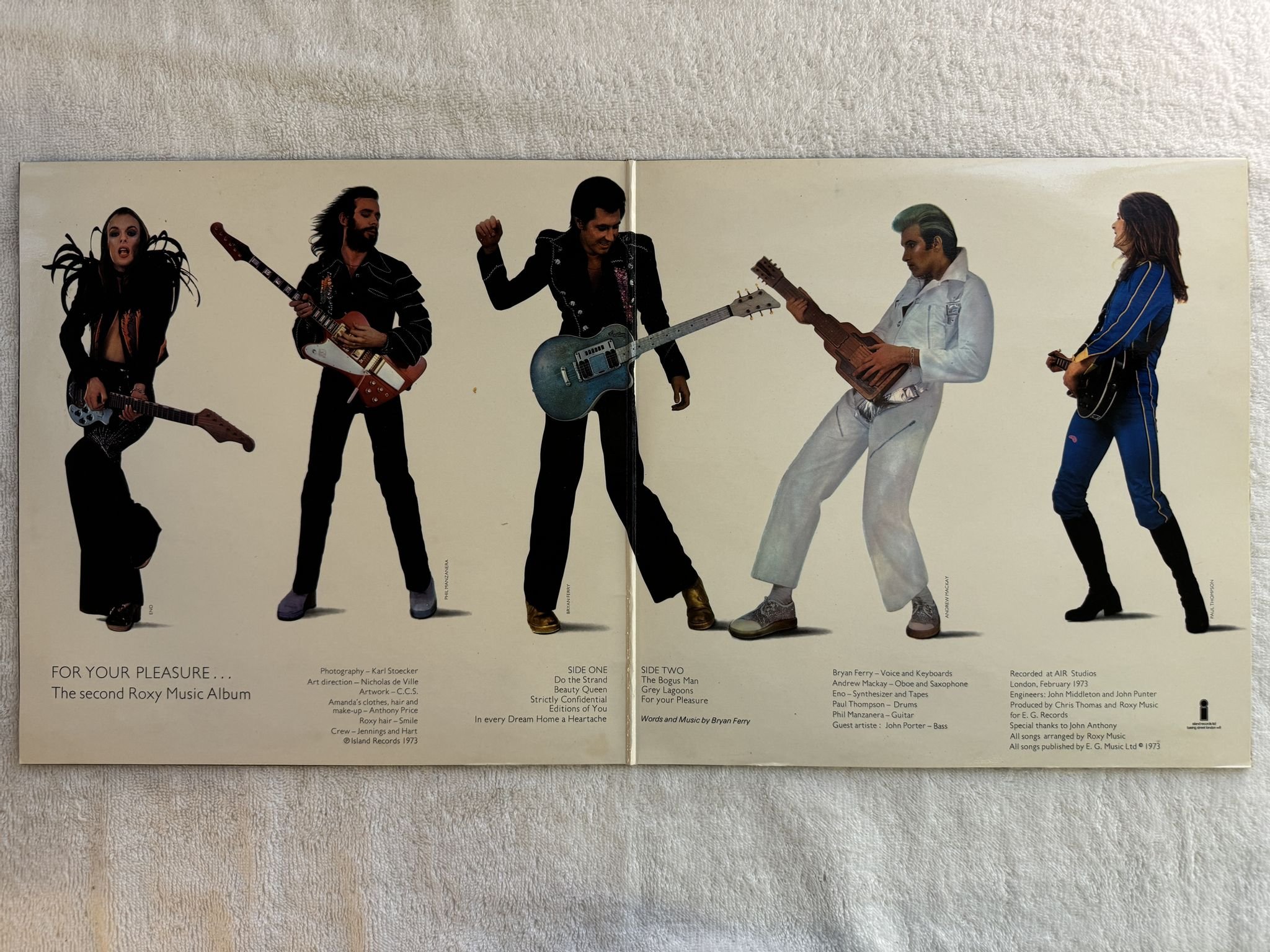 Omslagsbild för skivan ROXY MUSIC for your pleasure LP -73 ISLAND ILPS 9232