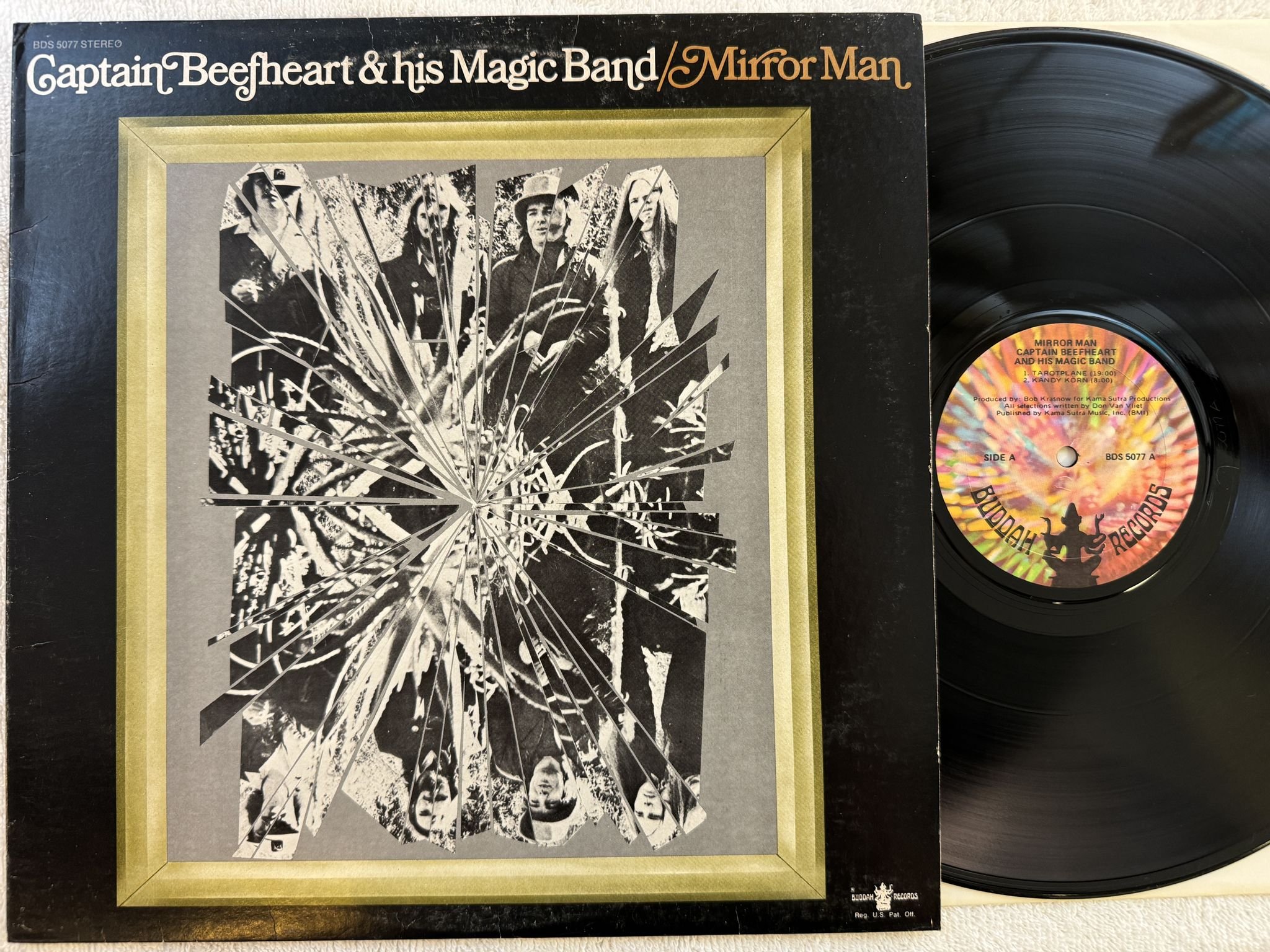 Omslagsbild för skivan CAPTAIN BEEFHEART AND HIS MAGIC BAND mirror man LP -71 US BUDDAH BDS 5077