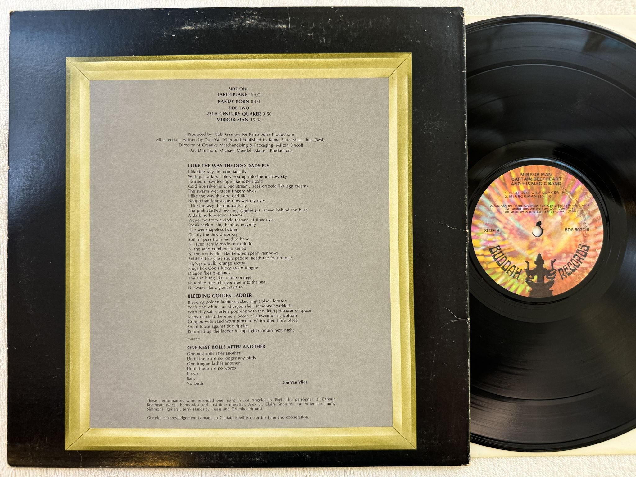 Omslagsbild för skivan CAPTAIN BEEFHEART AND HIS MAGIC BAND mirror man LP -71 US BUDDAH BDS 5077