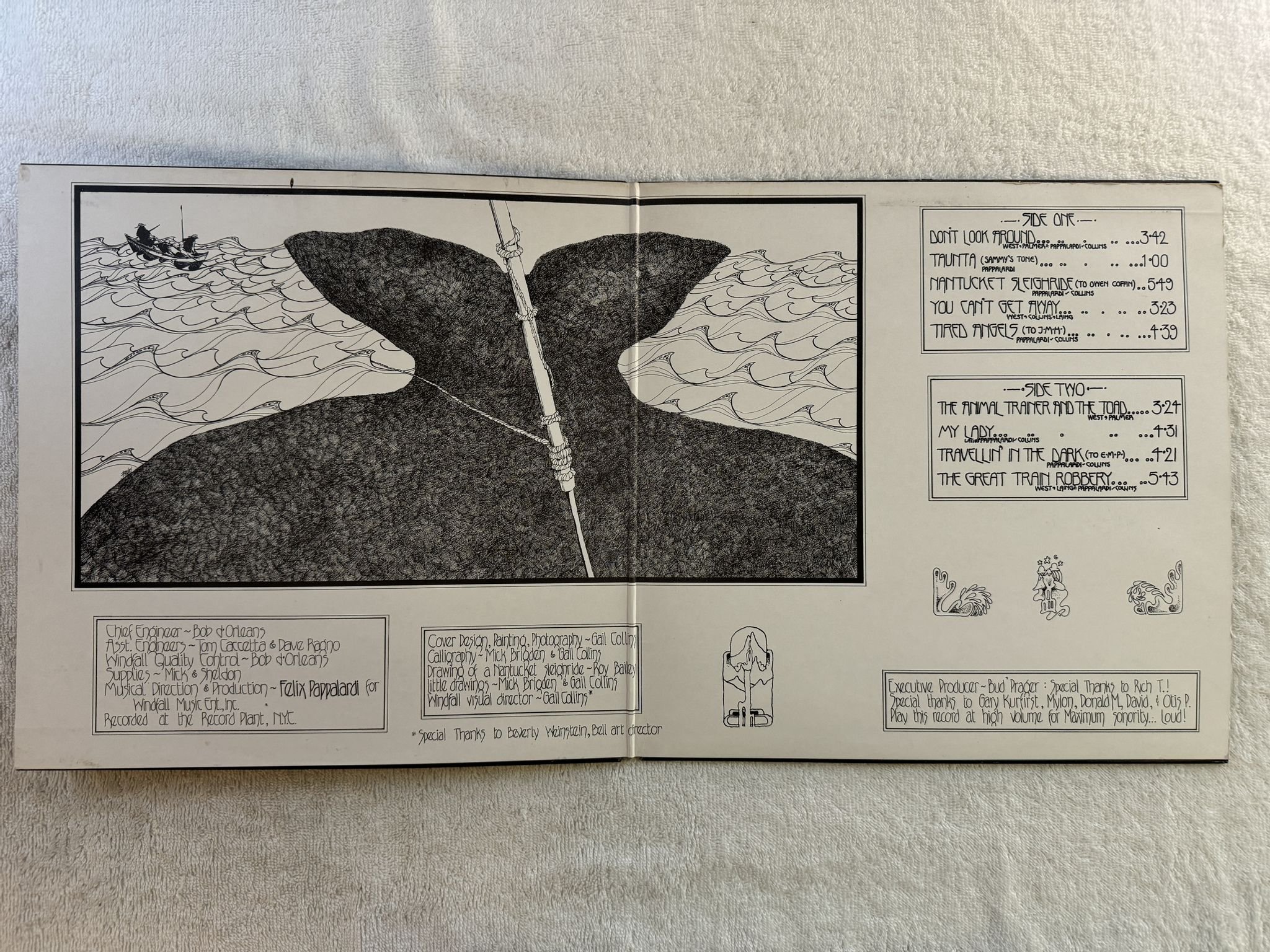 Omslagsbild för skivan MOUNTAIN nantucket sleighride LP -71 UK ISLAND ILPS 9148