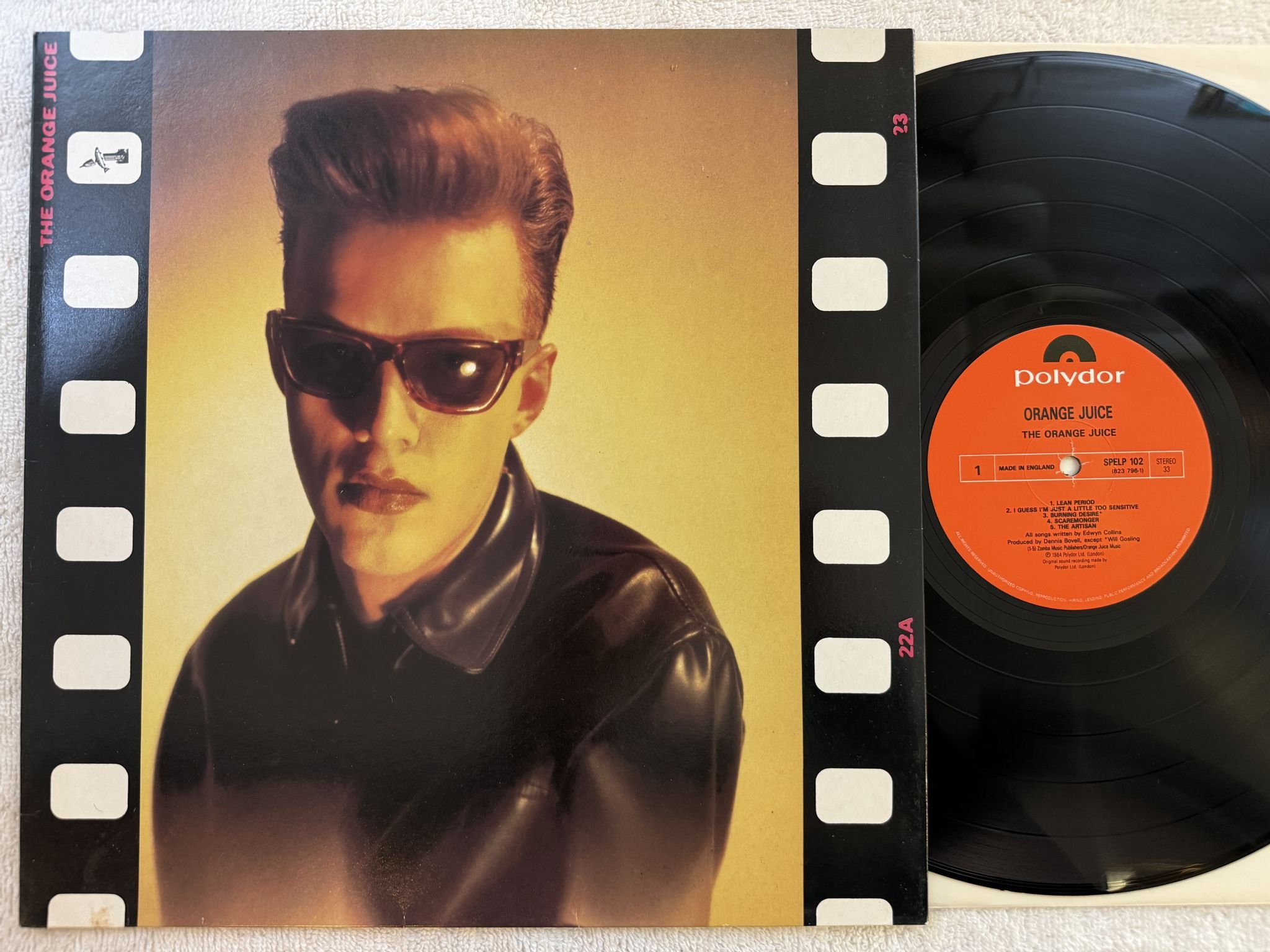 Omslagsbild för skivan ORANGE JUICE The Orange Juice LP -84 UK POLYDOR 823796-1 *** iNDIE ROCK ***