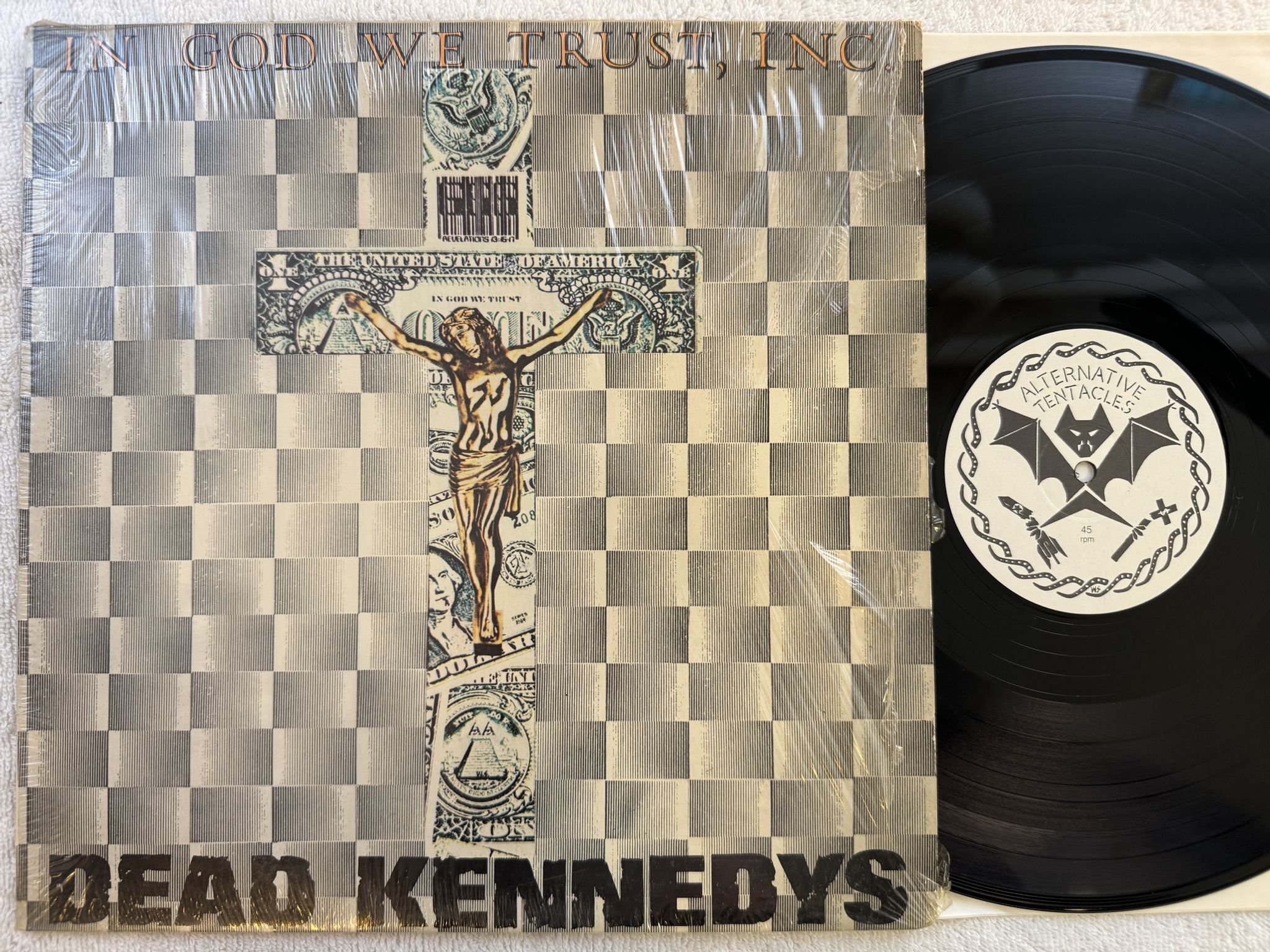 Omslagsbild för skivan DEAD KENNEDYS in God we trust inc 12"EP ncb STATIK STAT EP2