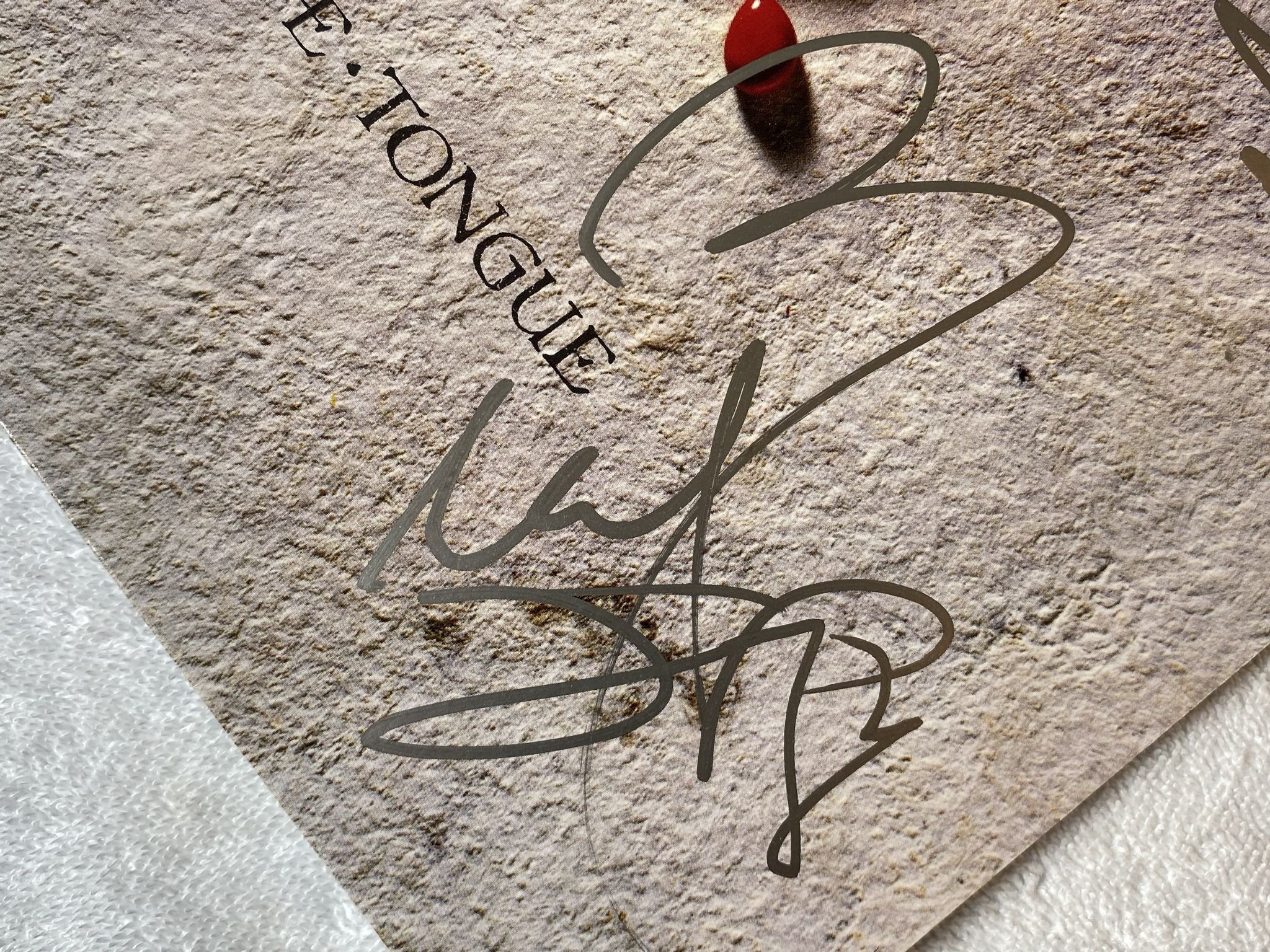 Omslagsbild för skivan WHITESNAKE slip of the tongue LP -89 EMI 064 7 93537 1 **** SIGNED COVER ****